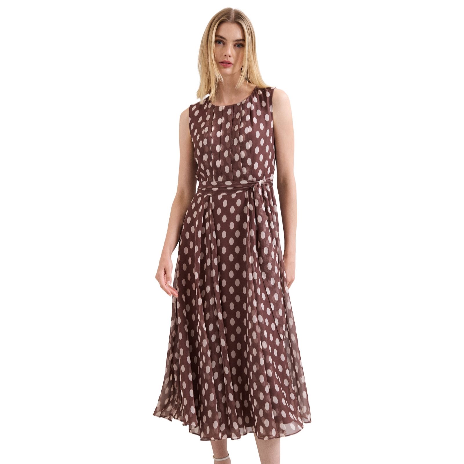 Phase Eight Lucinda Latte Spot Dress