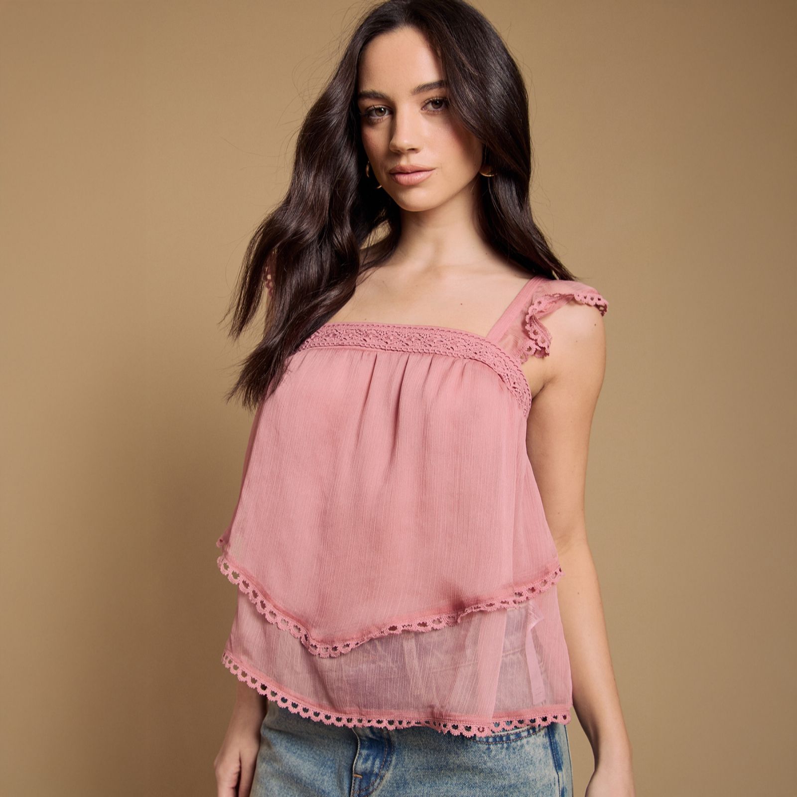 Oasis Ruffle Sleeve Top