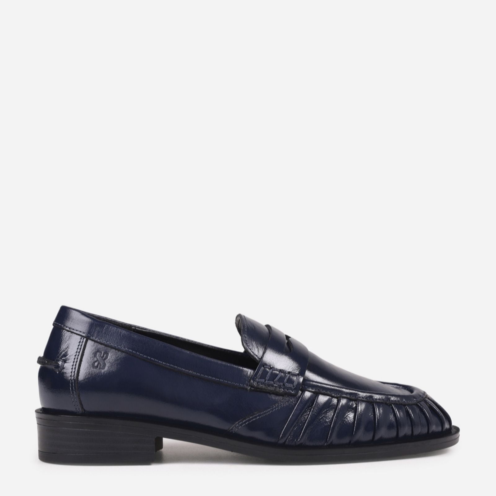 Bronx NEXT-WAGON Shiny Wrinkle Leather Loafers