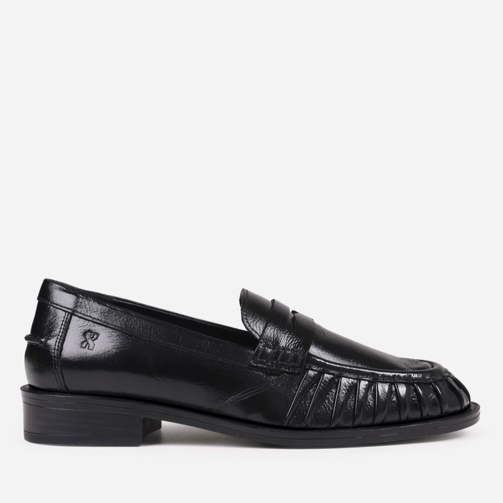 Bronx NEXT-WAGON Shiny Wrinkle Leather Loafers