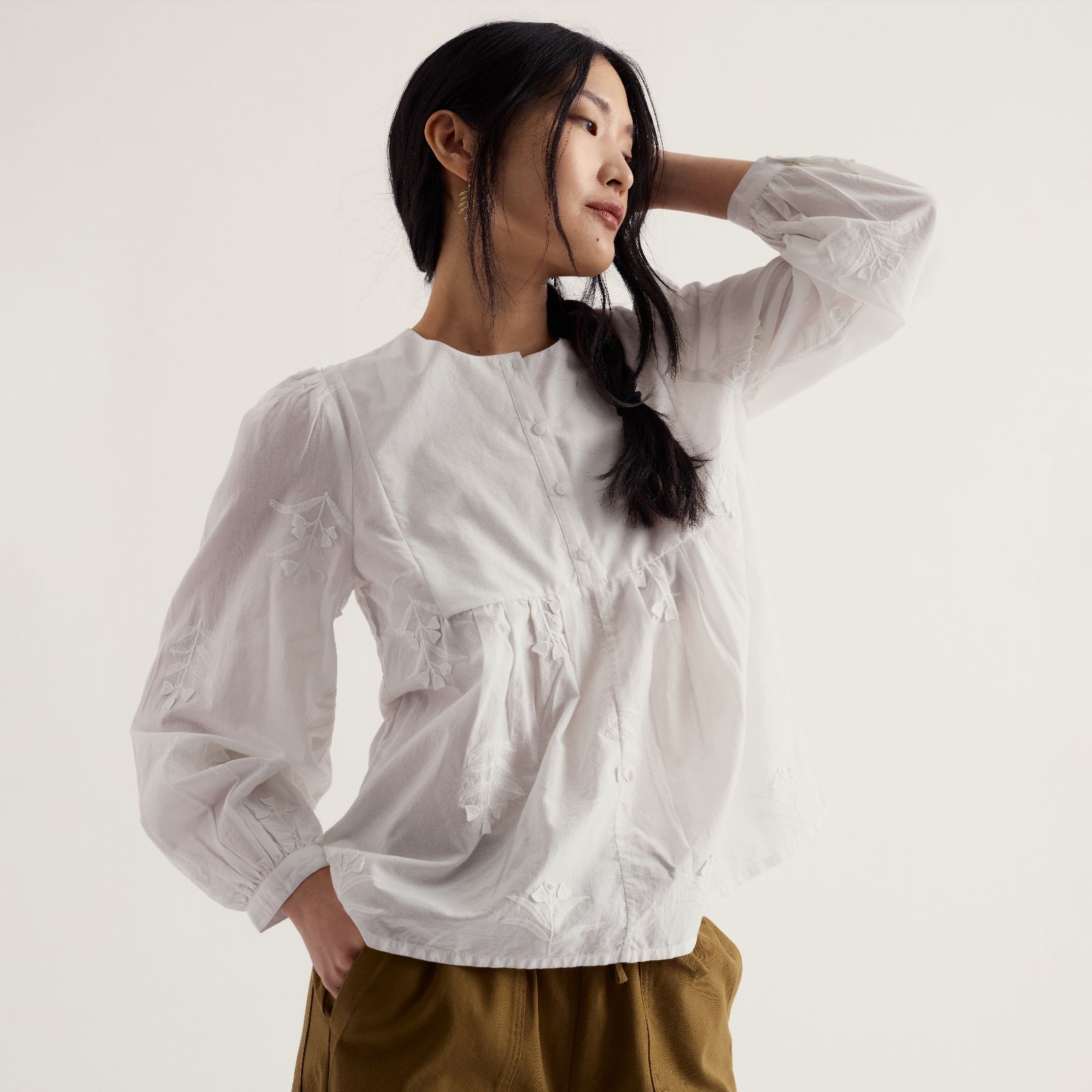 Seasalt Cornwall High Woods Embroidered Shirt