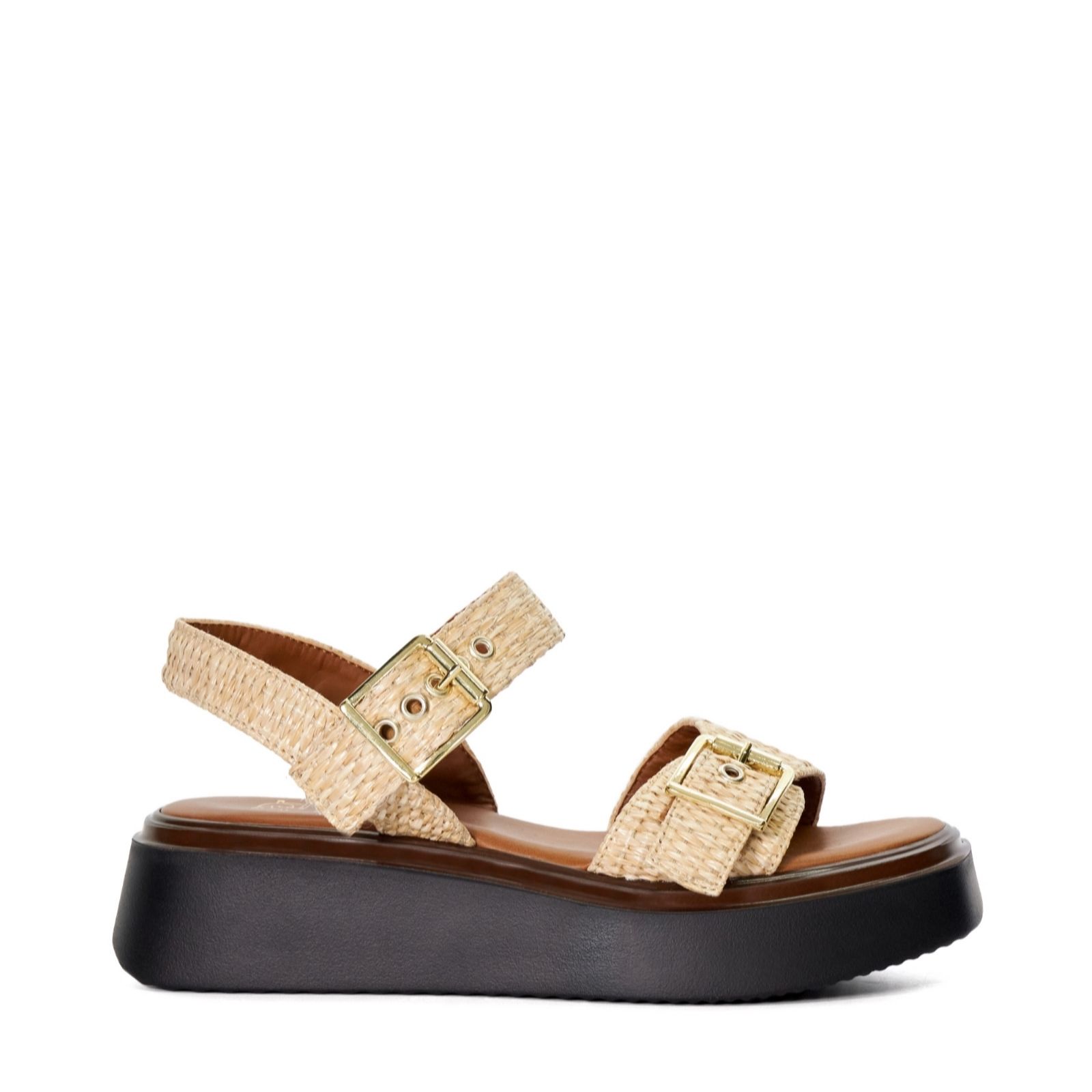 Outlet Dune London Loells Leather Casual Flatform Sandals