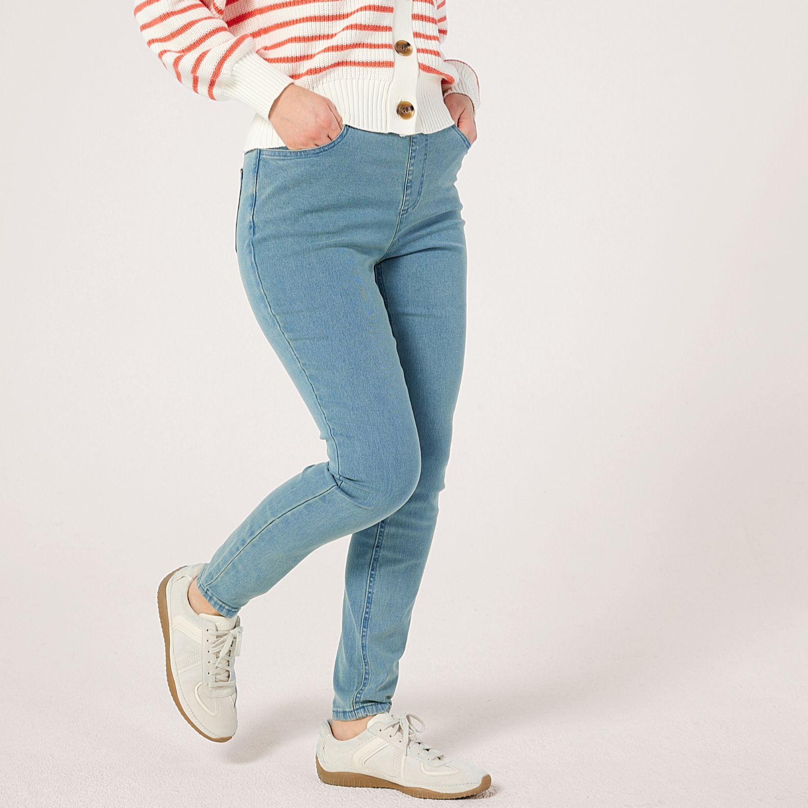 Denim & Co. Pull On Denim Jegging Standard