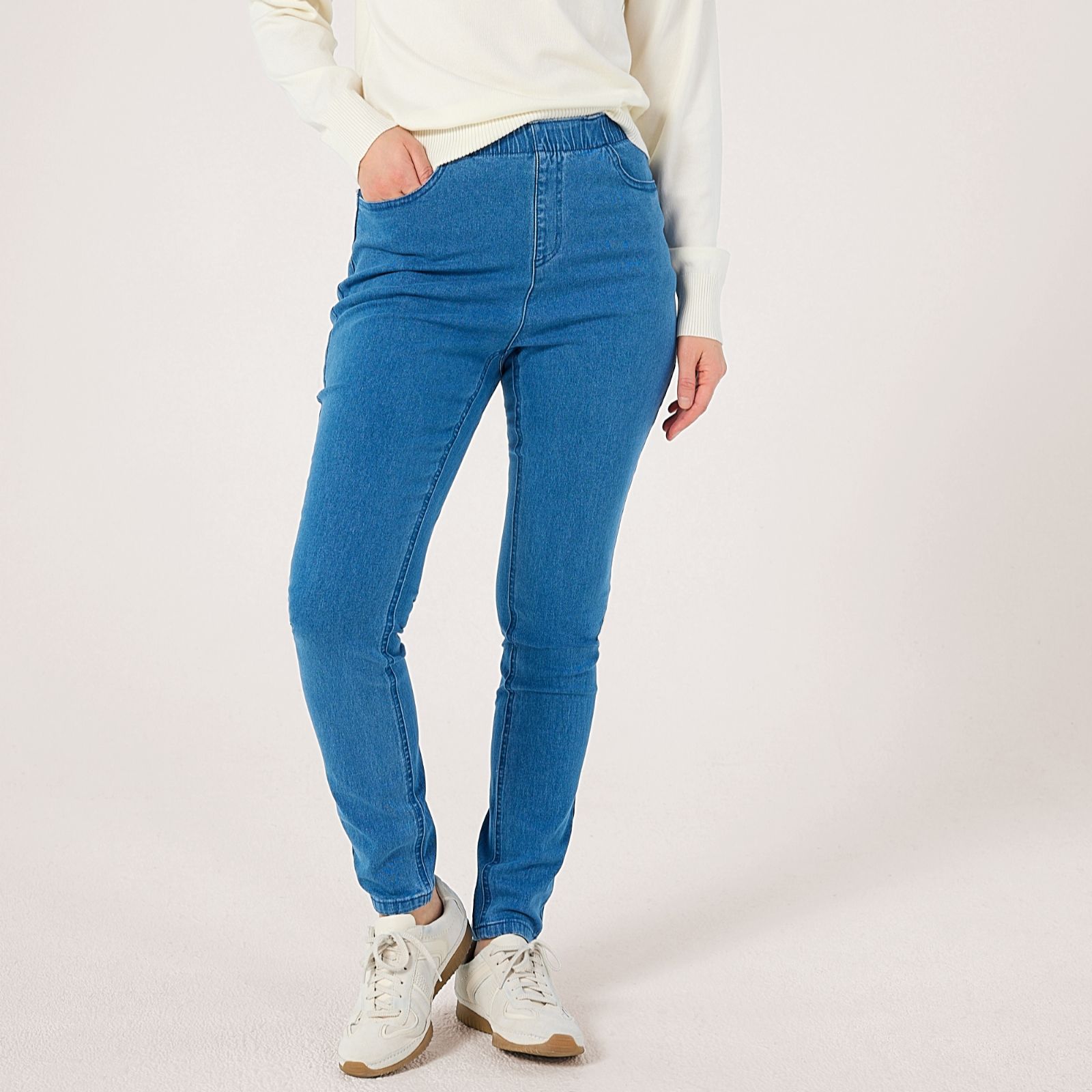 Denim & Co. Pull On Denim Jegging Standard