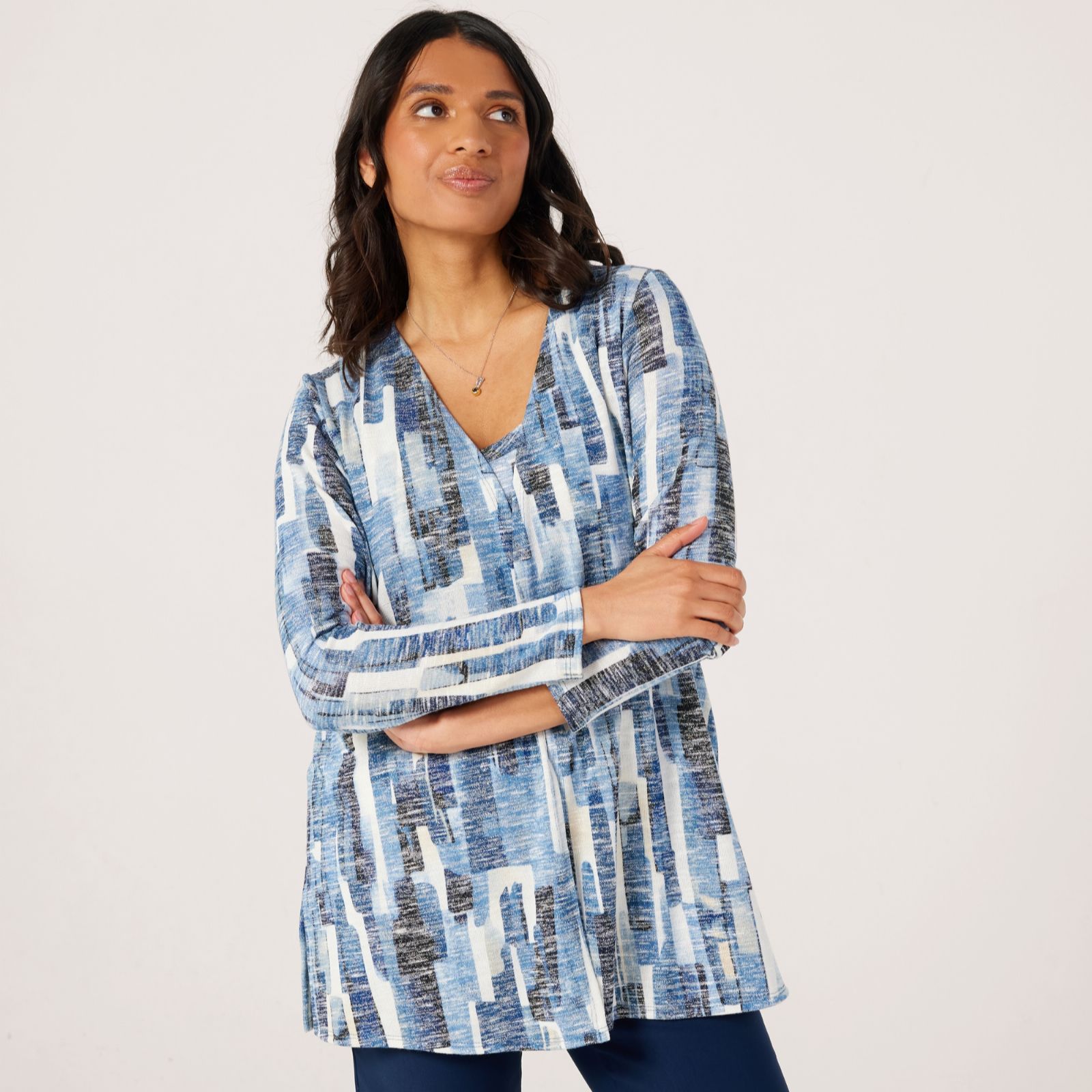 Kim & Co Slub Knit Long Sleeve Cardigan with Pockets