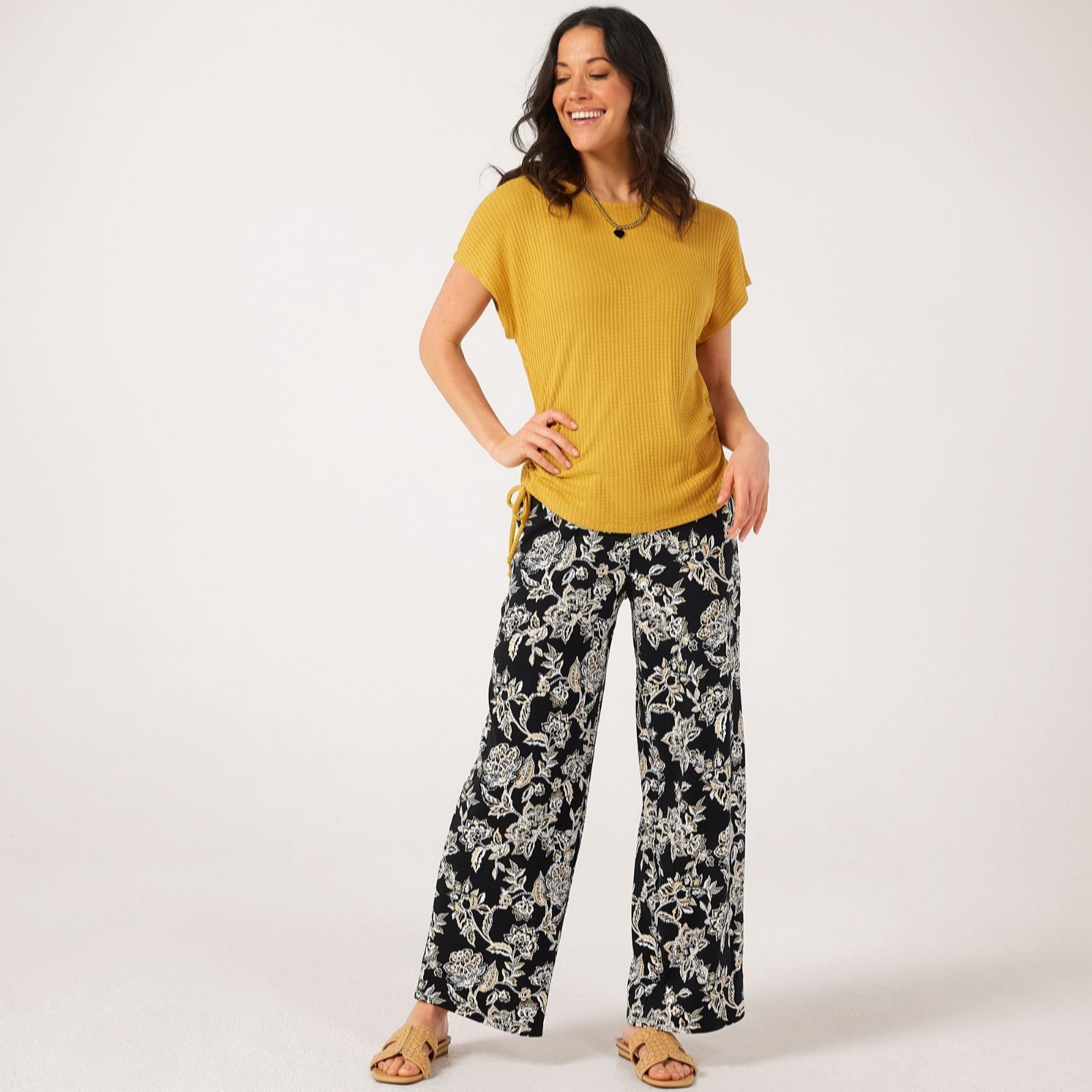 Denim & Co. Cotton Rich Jersey Trousers