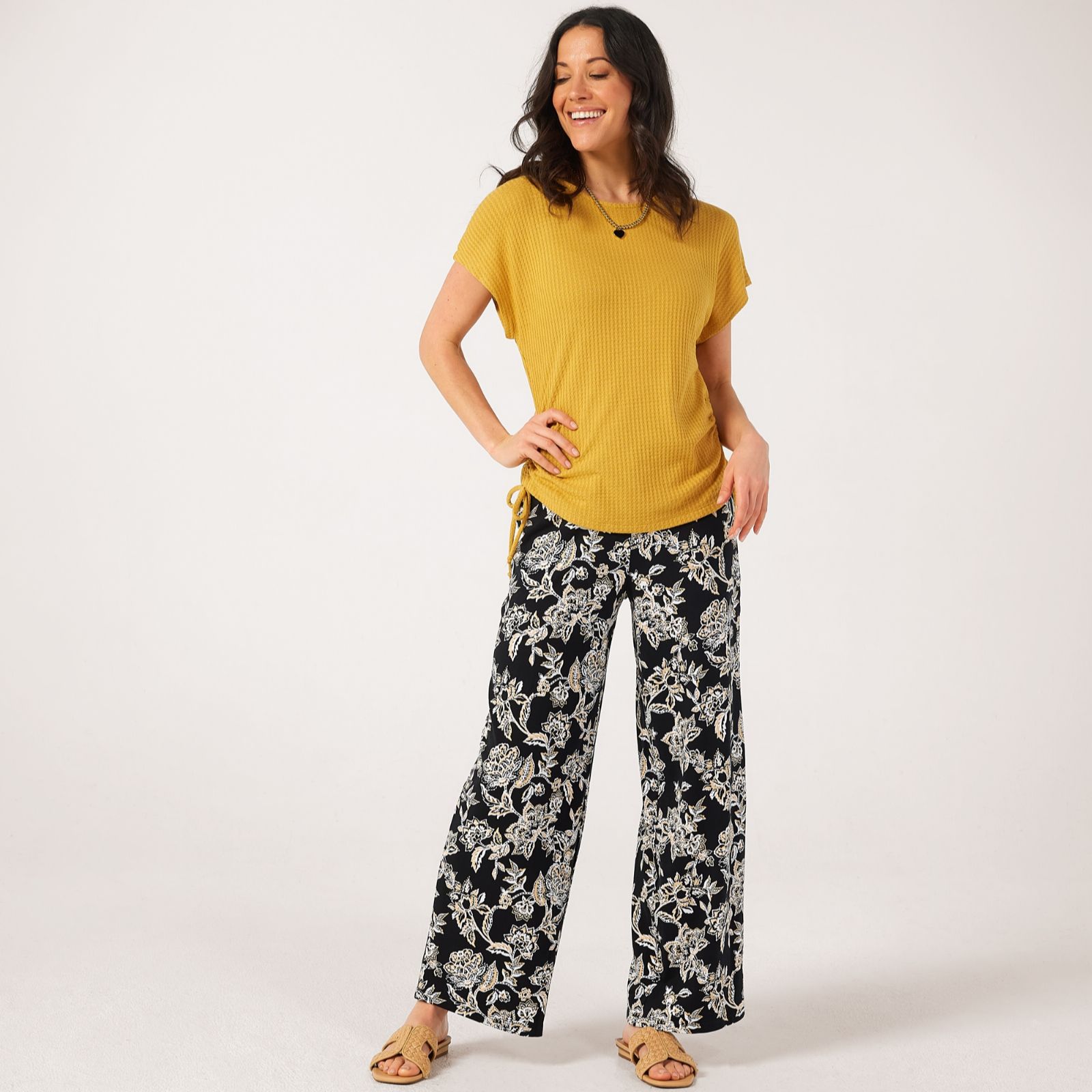 Denim & Co. Cotton Rich Jersey Trousers