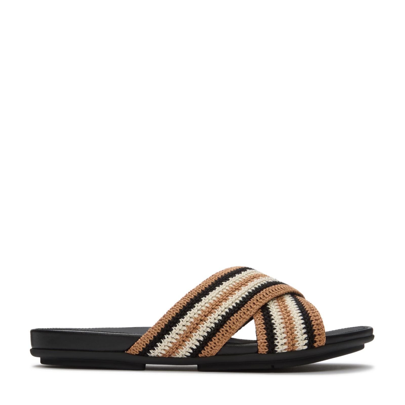 Fitflop Gracie Stripe-Webbing Cross Slides