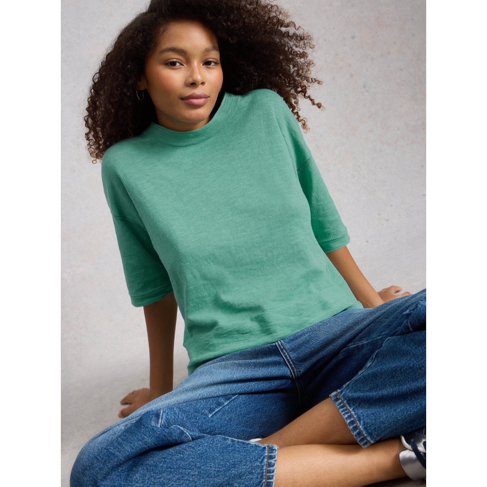 White Stuff Kate Linen Blend Tee