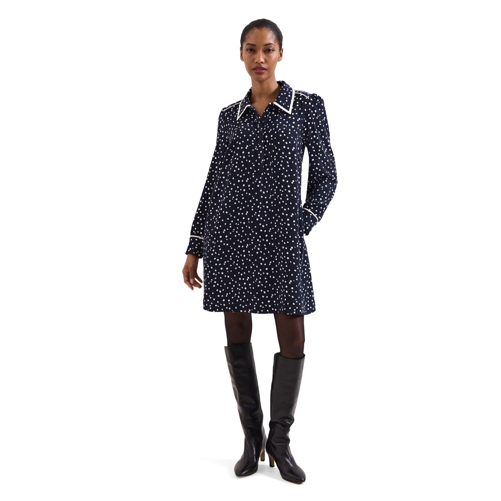 Phase Eight Kylie Spot Collared Dress