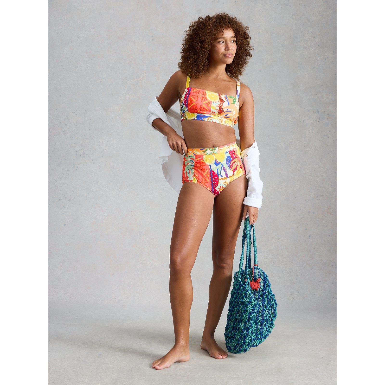 White Stuff Verity High Waist Bikini Bottoms