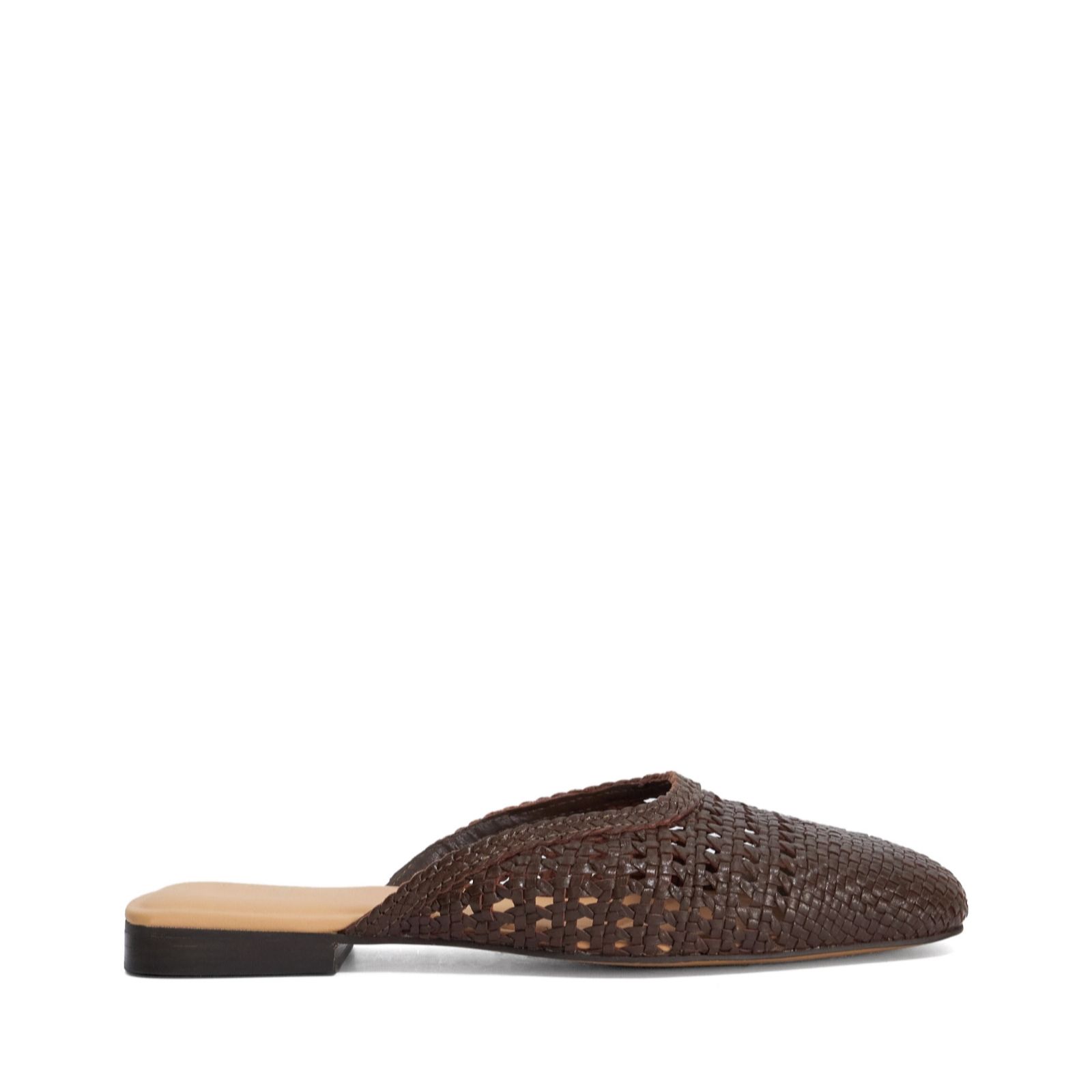Dune London Leather Woven Mule Sandals