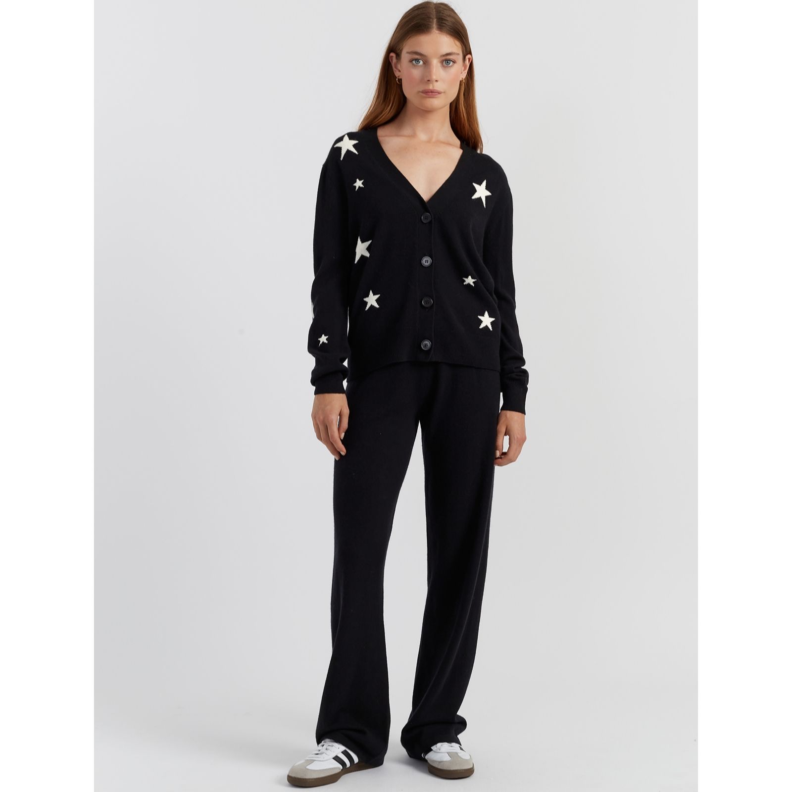 Chinti & Parker Wool Cashmere Blend Star Icon Cardigan