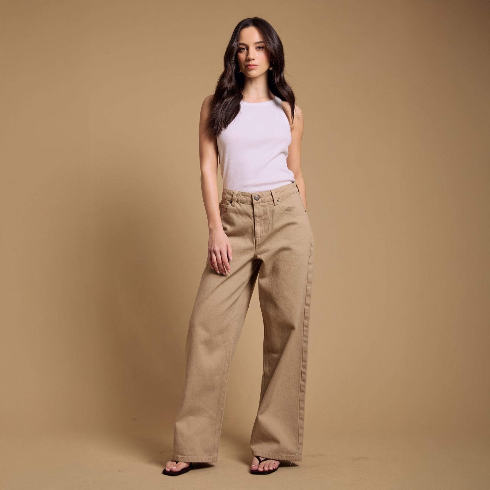 Oasis Straight Leg Western Look Jean