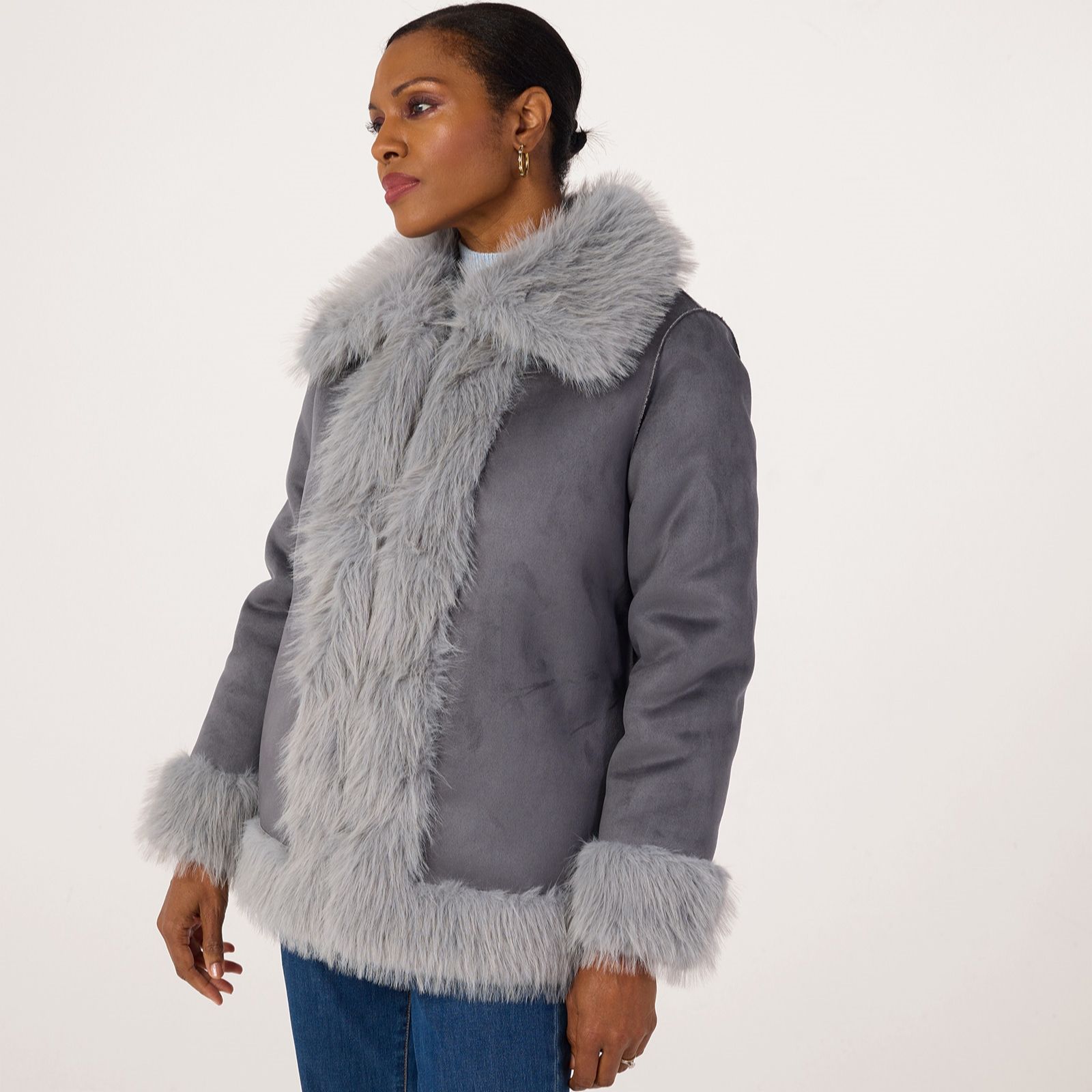 Ruth Langsford Reversable Shearling Coat