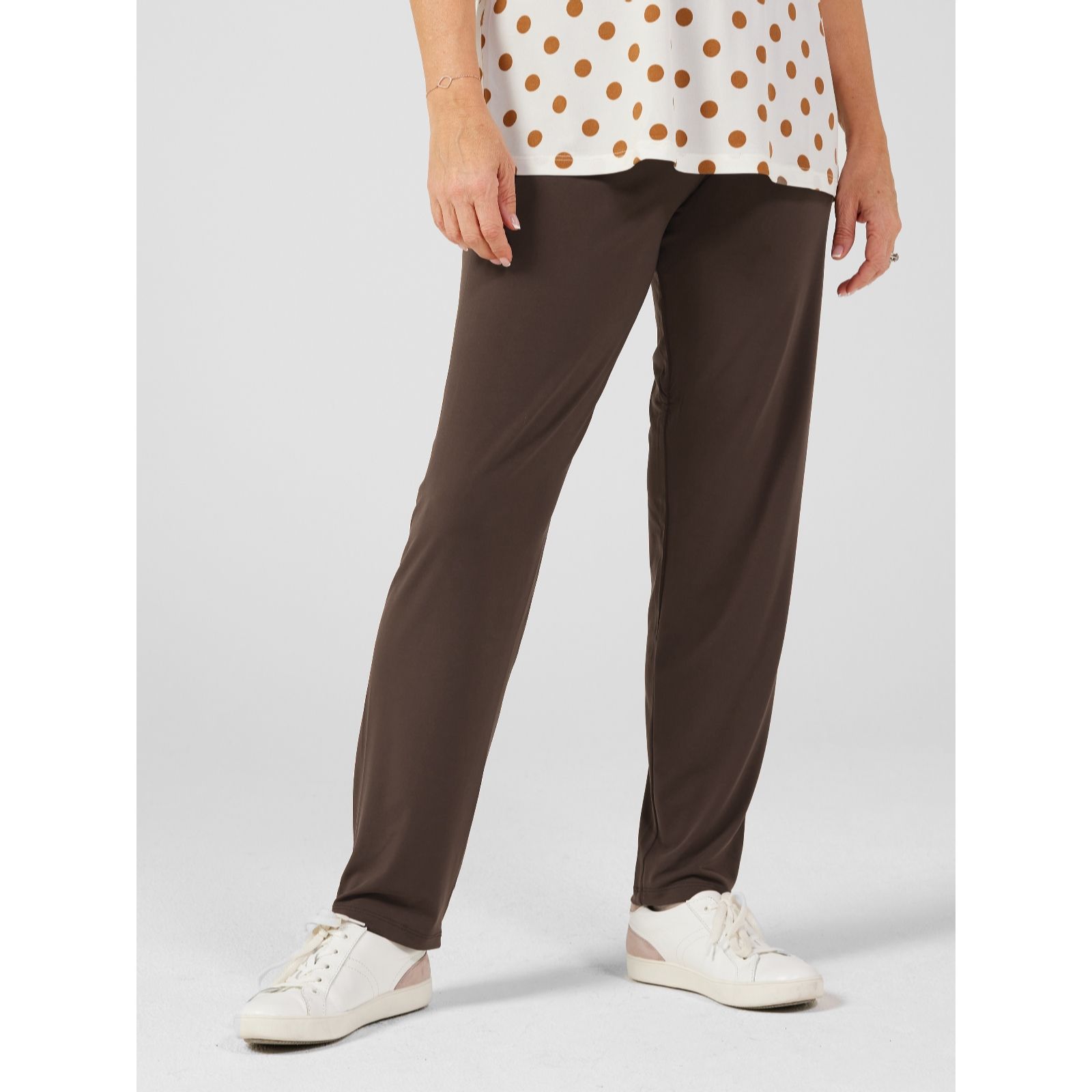 Kim & Co Brazil Jersey 1.5" Elastic Waist Narrow Leg Trouser