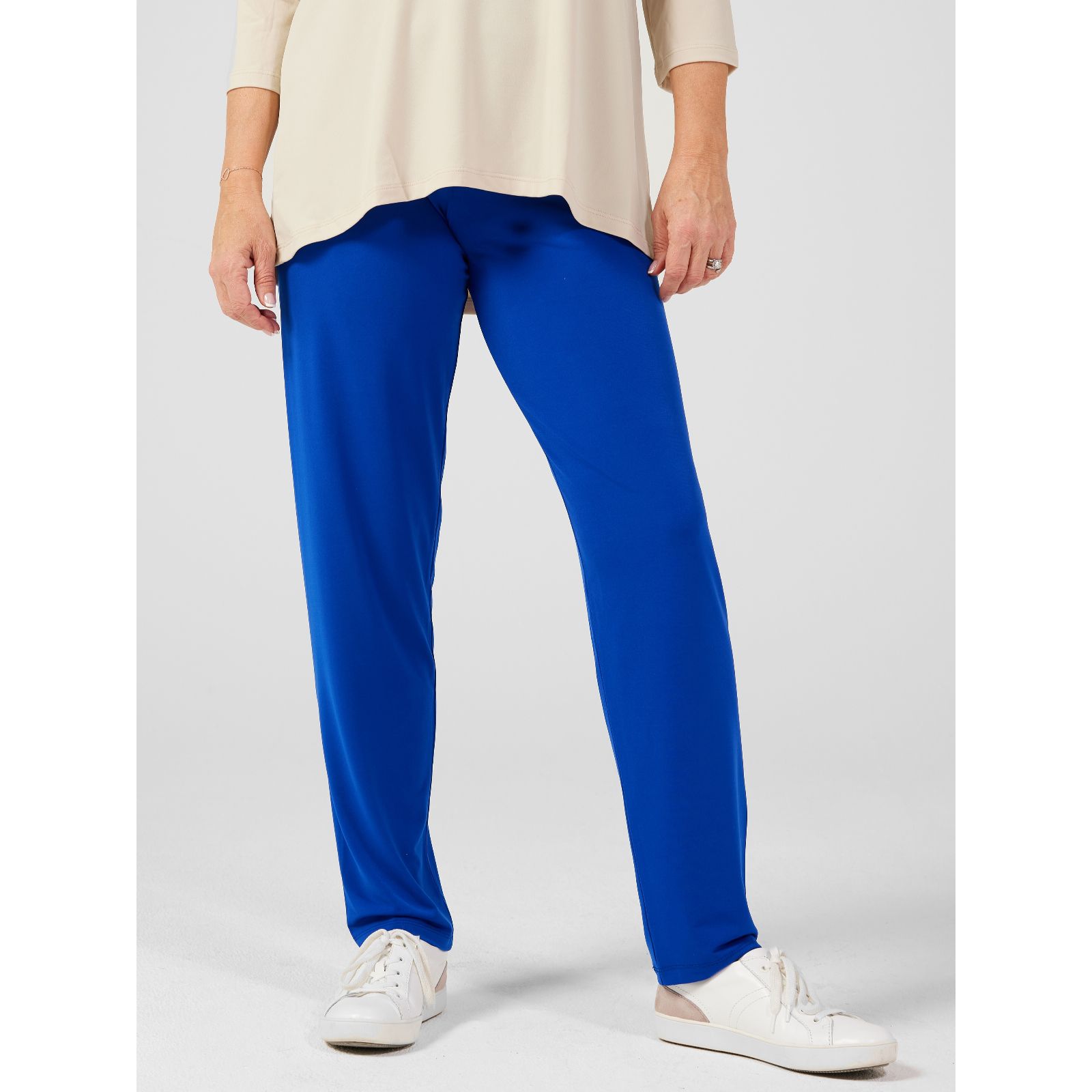 Kim & Co Brazil Jersey 1.5" Elastic Waist Narrow Leg Trouser