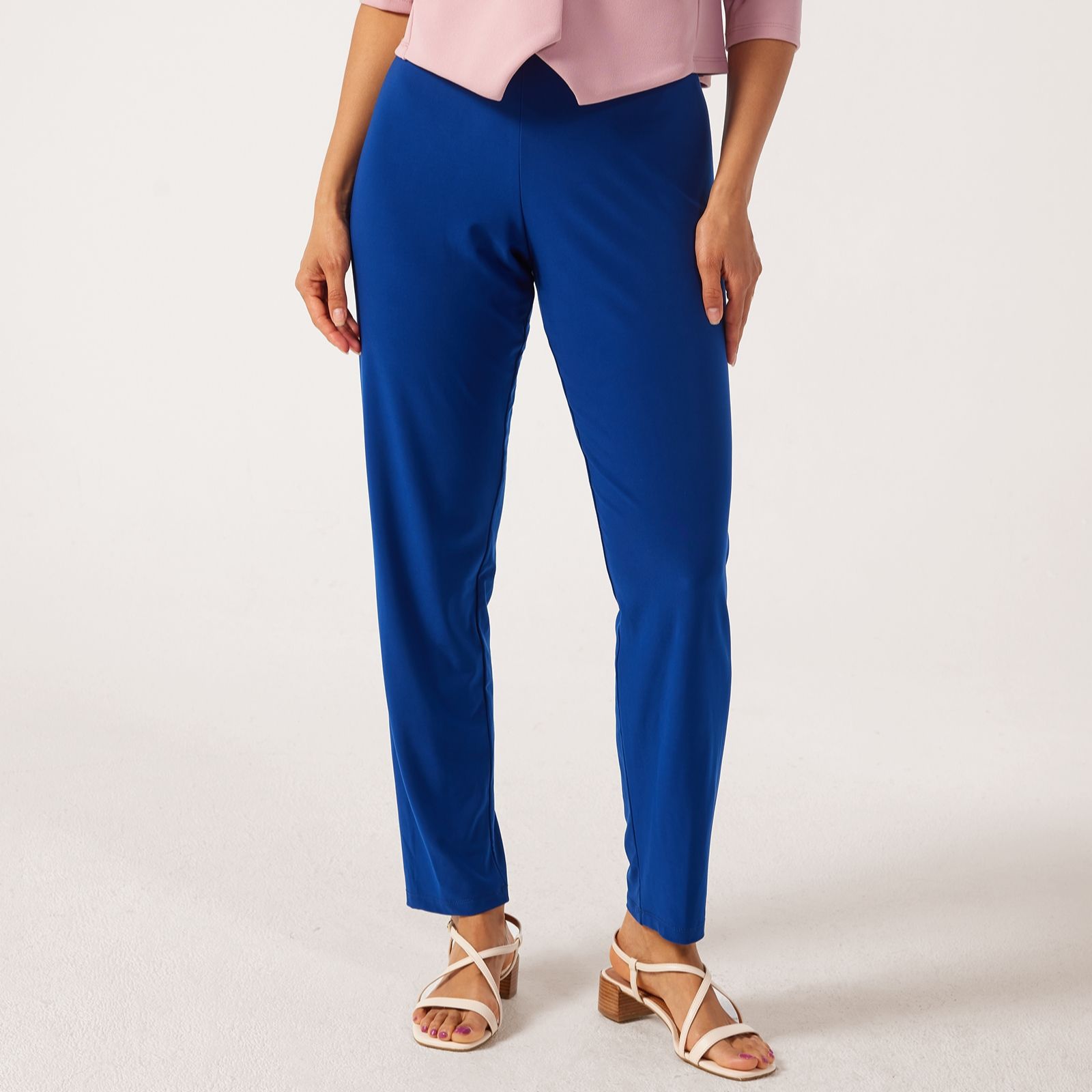 Kim & Co Brazil Jersey 1.5" Elastic Waist Narrow Leg Trouser