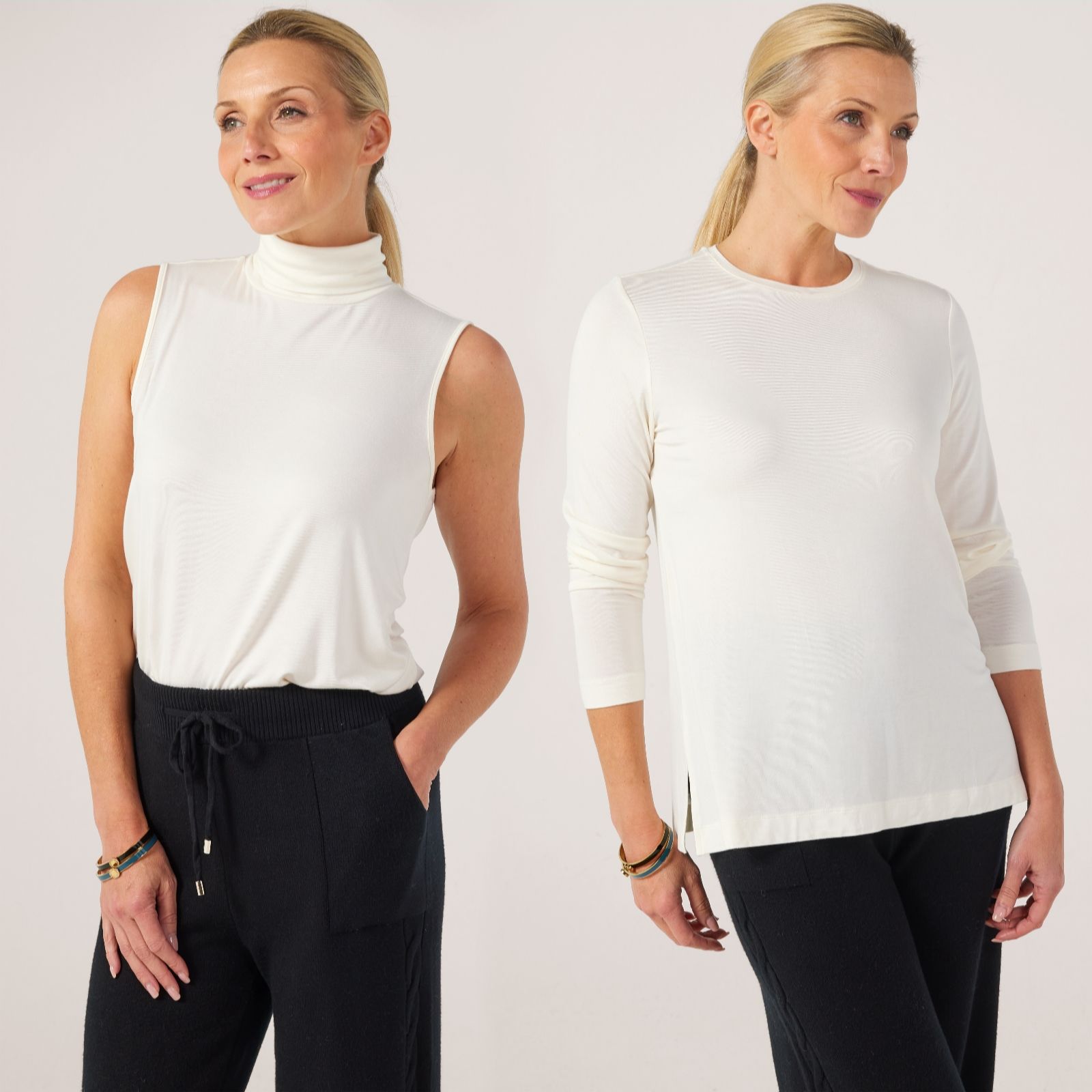 MarlaWynne Layers Pack of Two Viscose Tops