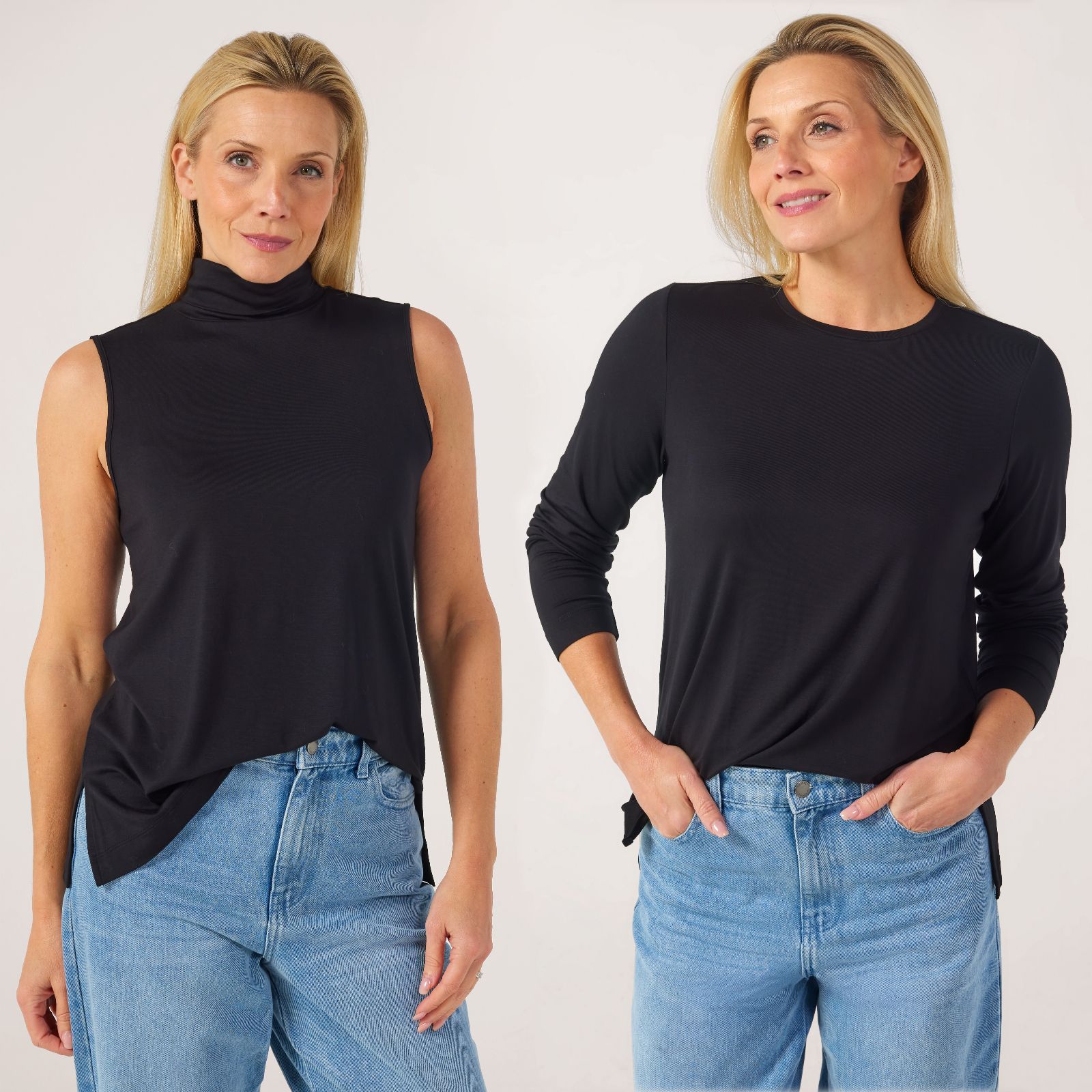 MarlaWynne Layers Pack of Two Viscose Tops