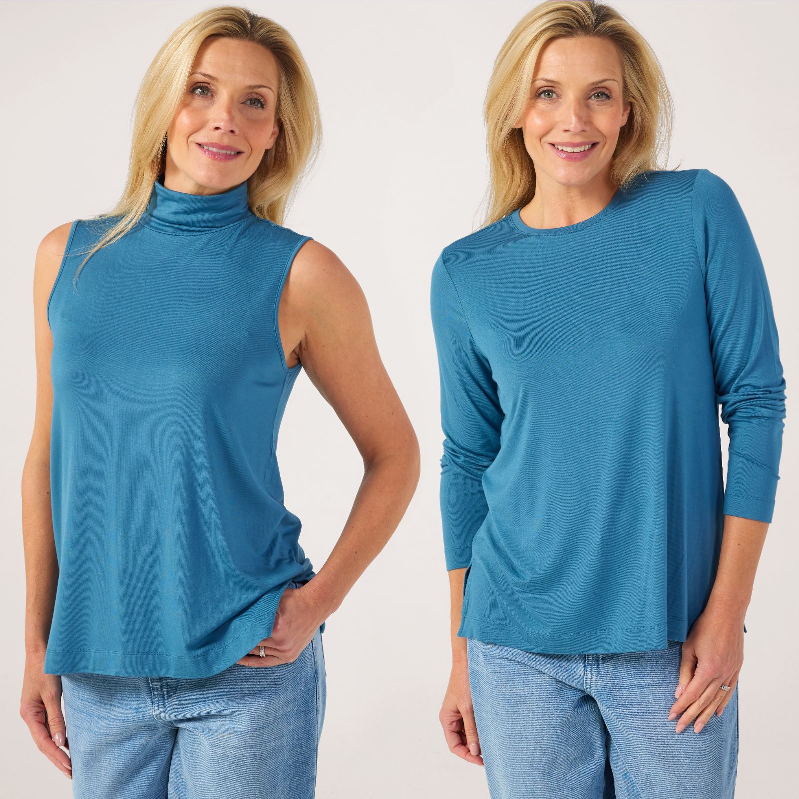 MarlaWynne Layers Pack of Two Viscose Tops