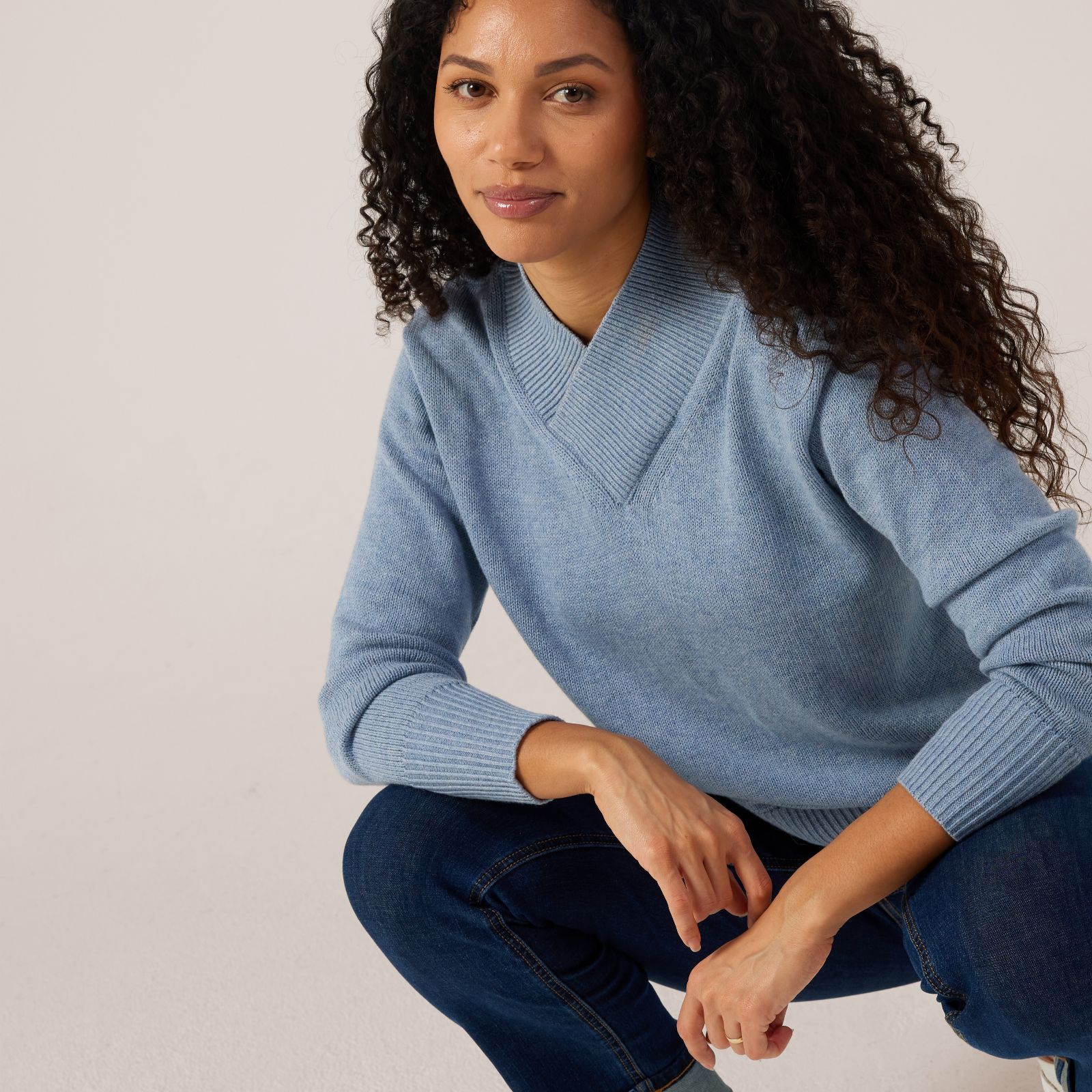 Ruth Langsford High Neck Cross Over Jumper