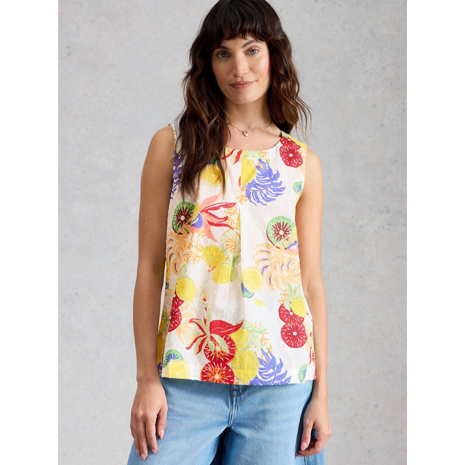 White Stuff Paradise Cotton Vest