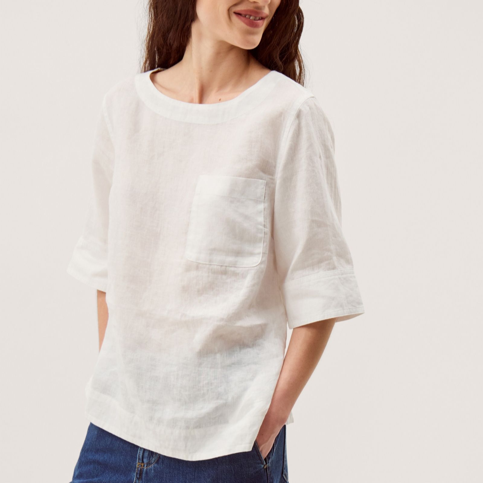 Monsoon Ingrid Linen Tee
