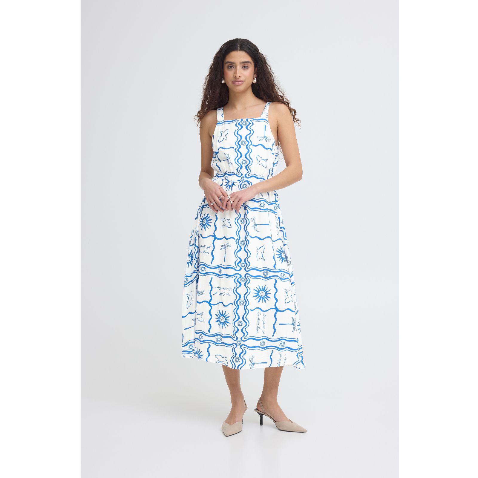 ICHI Firisa Printed Dress