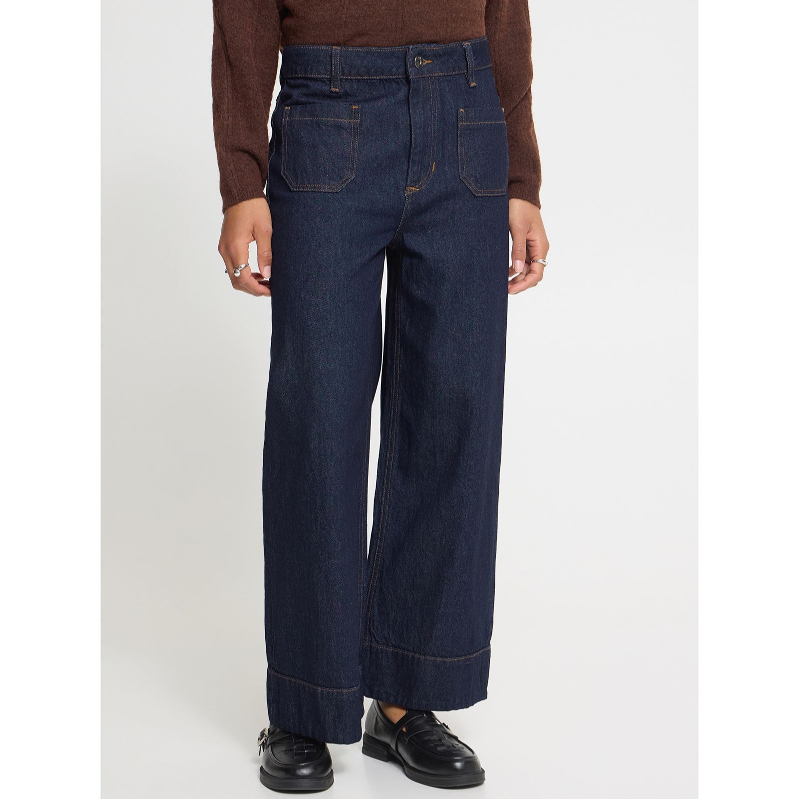ICHI Pamala High Waist Wide Leg Jeans