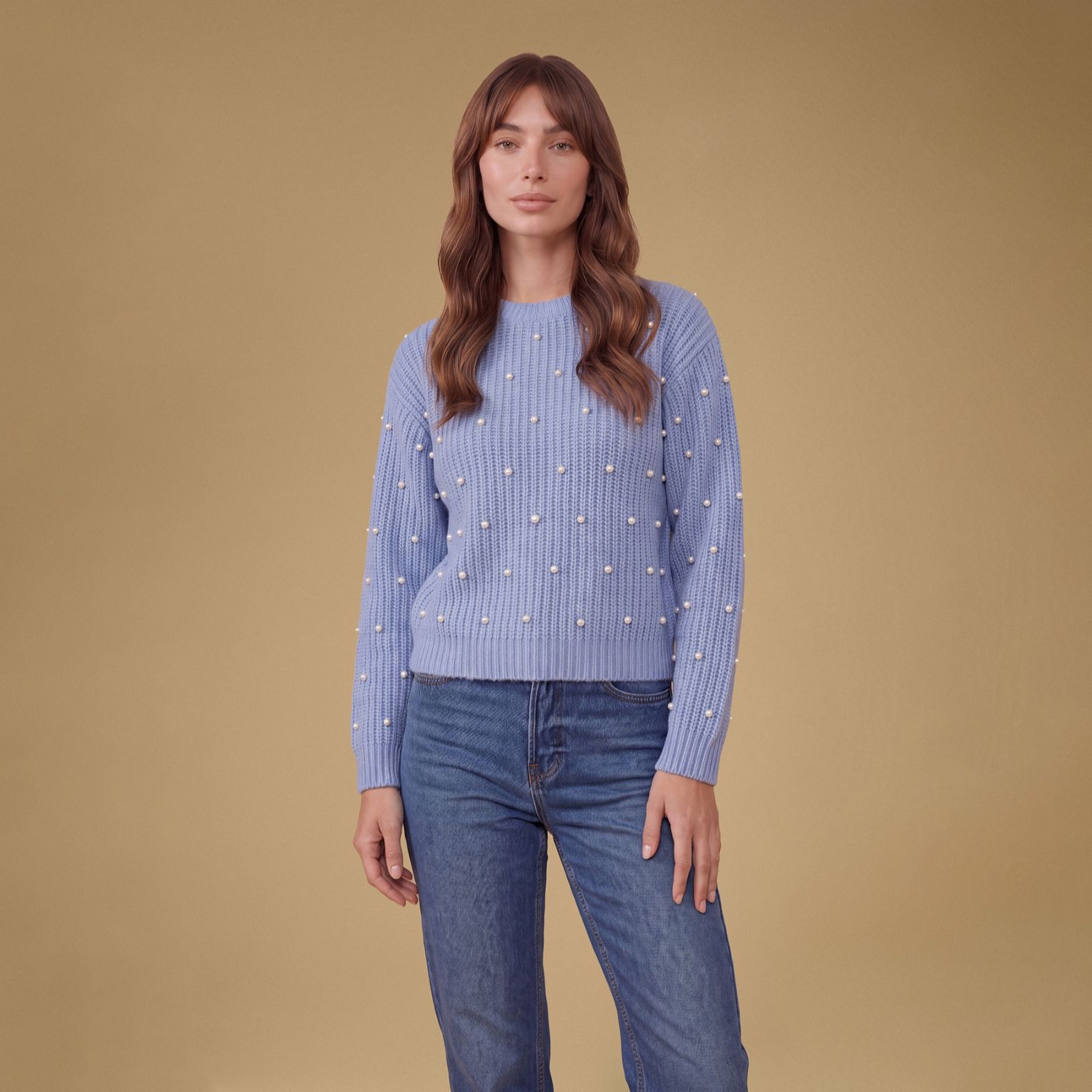 Oasis ~Pearl Embellished Knitted Jumper