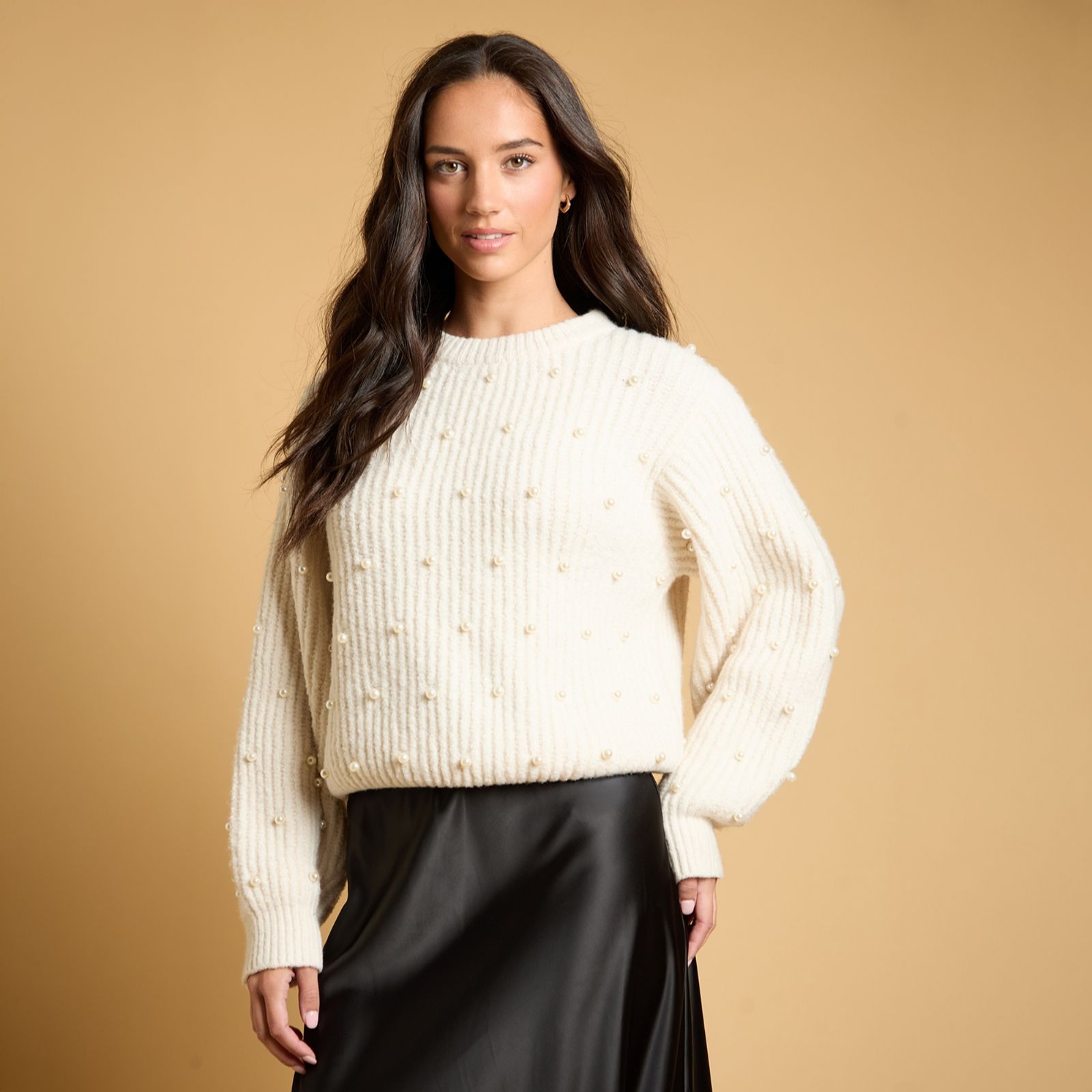 Oasis ~Pearl Embellished Knitted Jumper