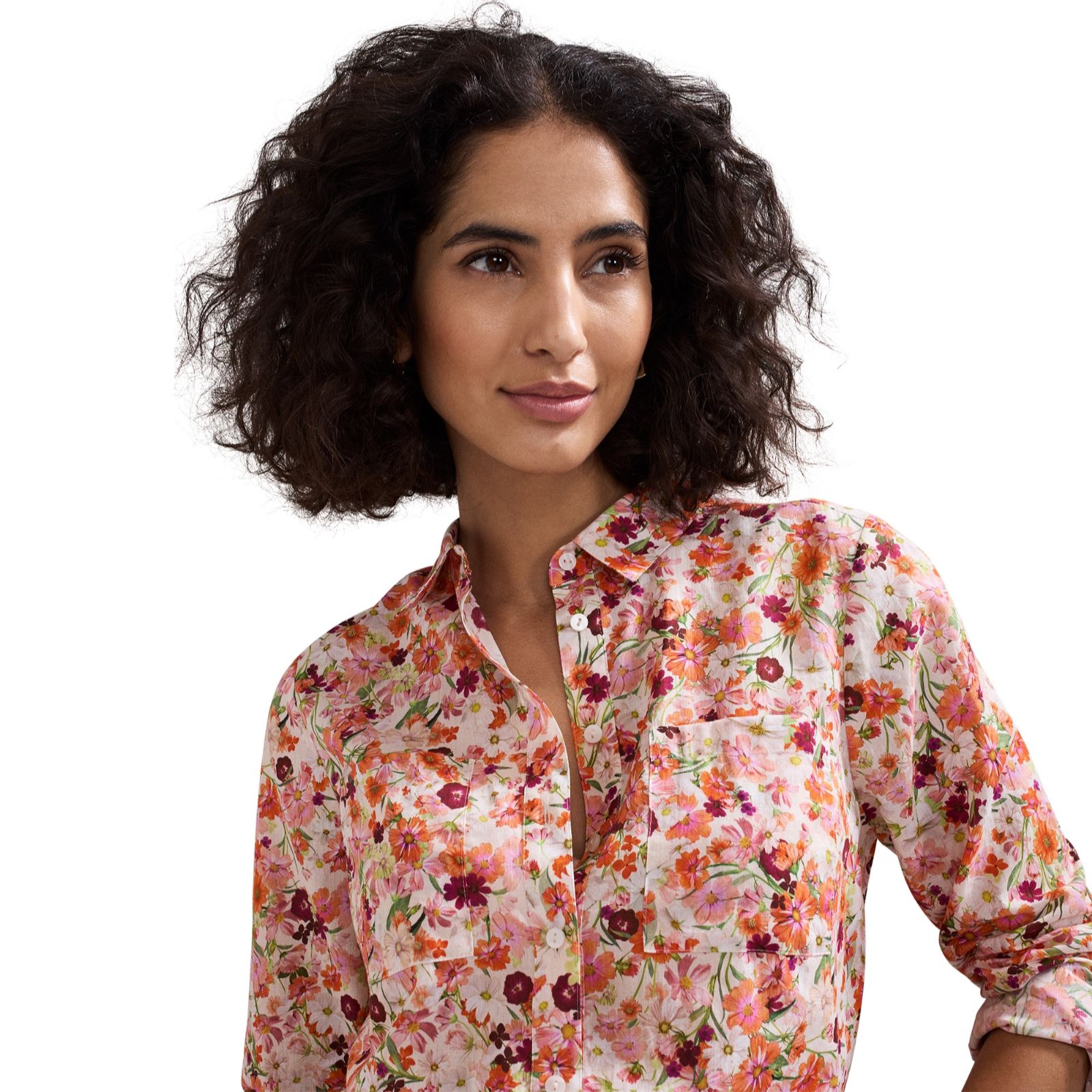 Phase Eight Maddelena Floral Printed Cotton Shirt