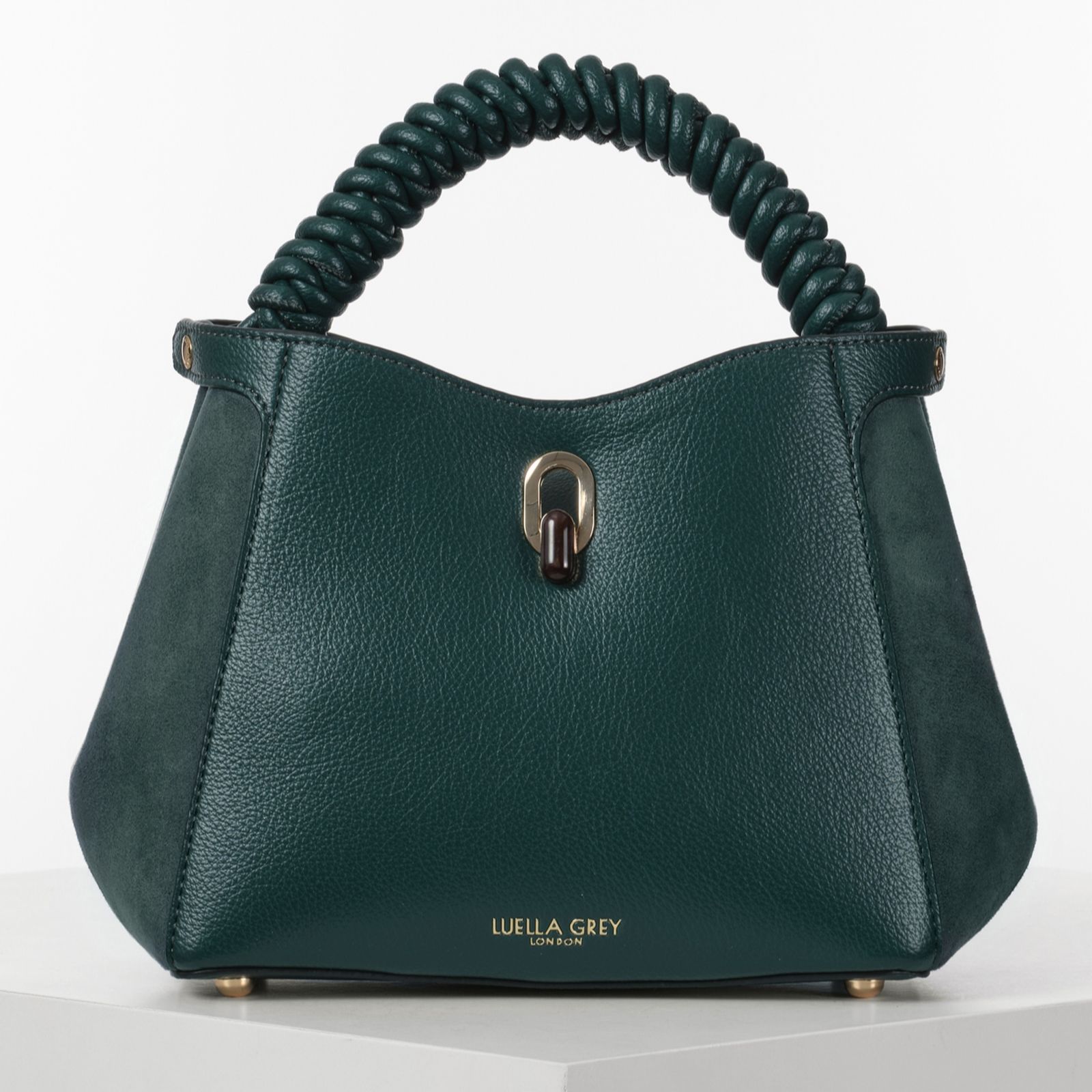 Luella Grey Catherine Woven Handle Cross-Body Bag