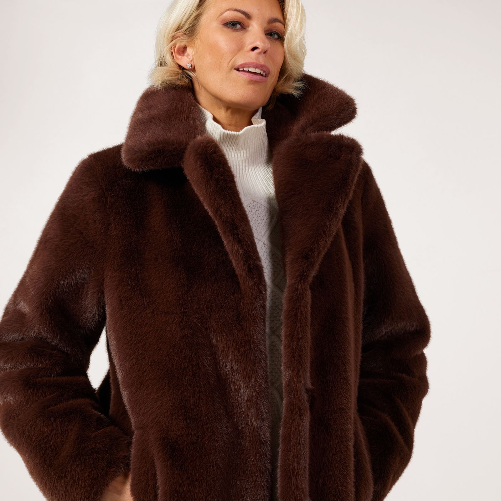Ruth Langsford Faux Fur Coat