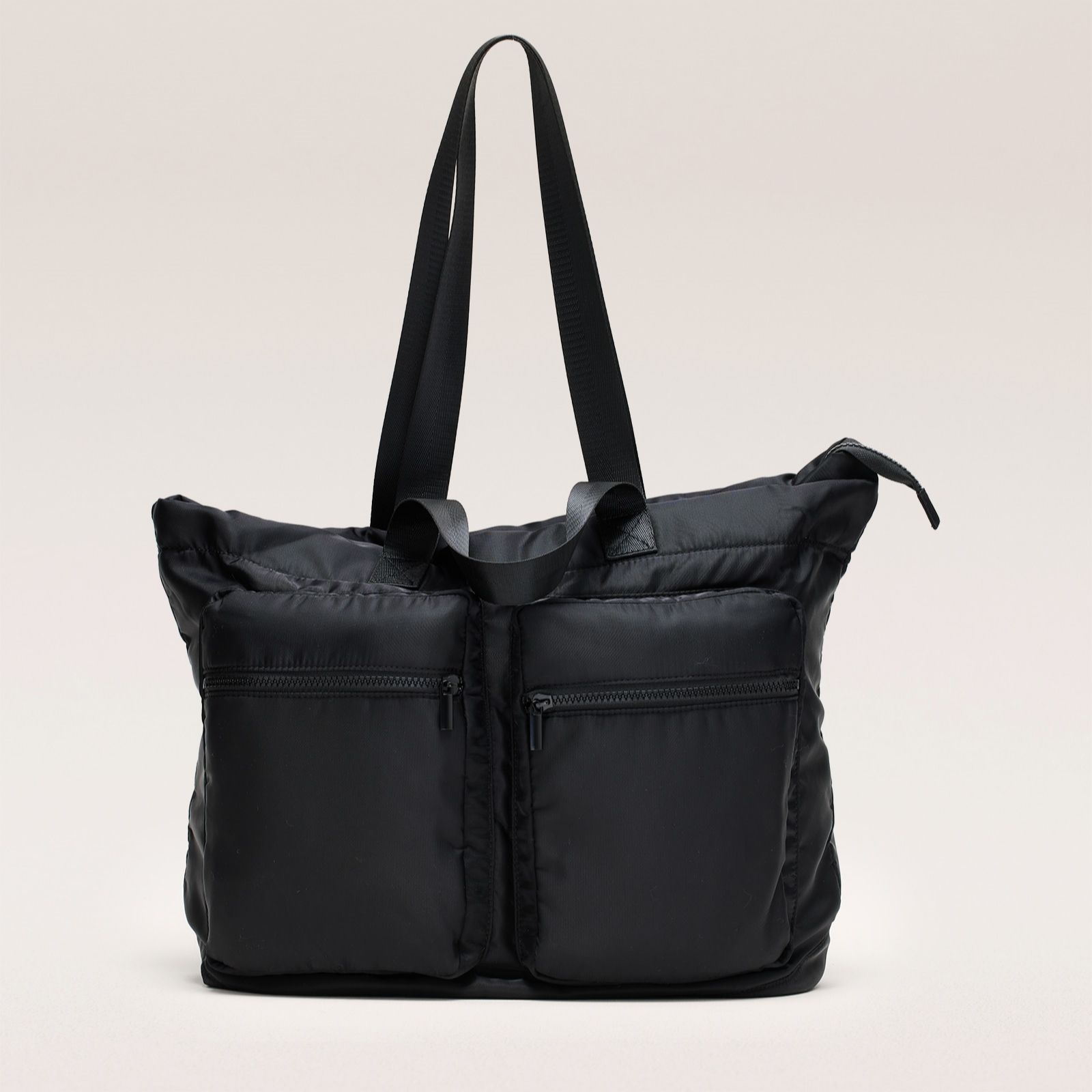 Denim & Co. Nylon Multi Pocket Tote