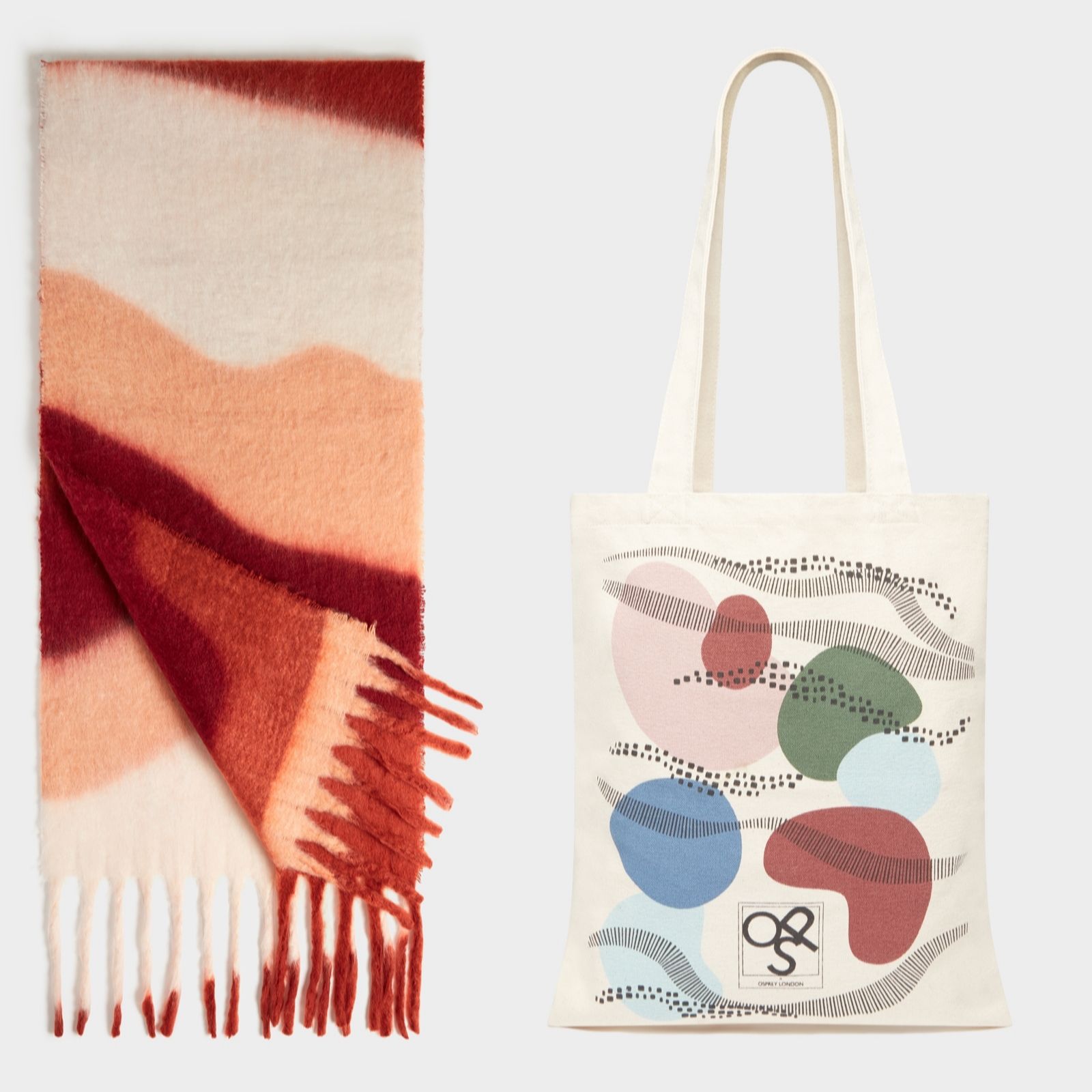 Osprey London The Anya Scarf & Tote Bag