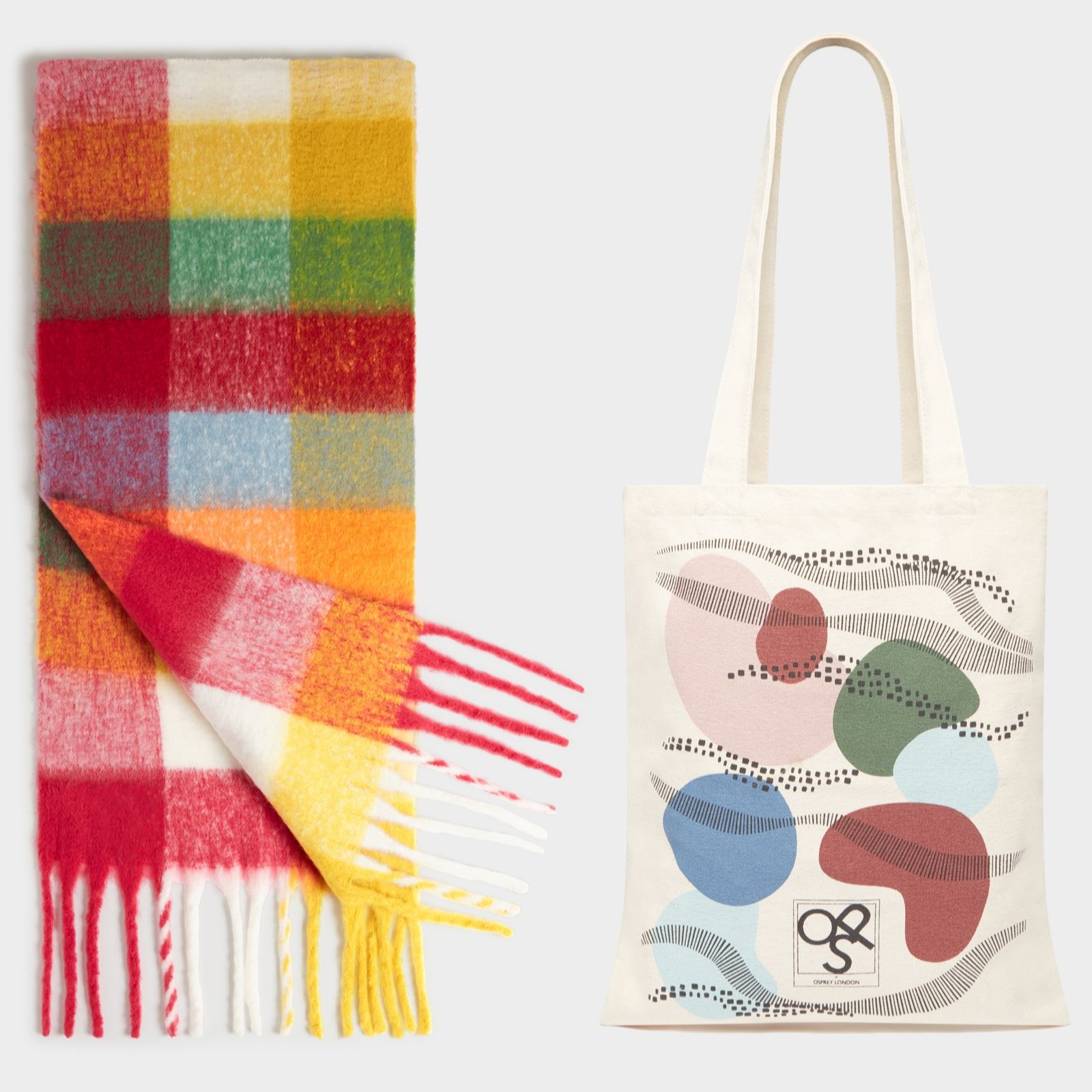 Osprey London The Anya Scarf & Tote Bag