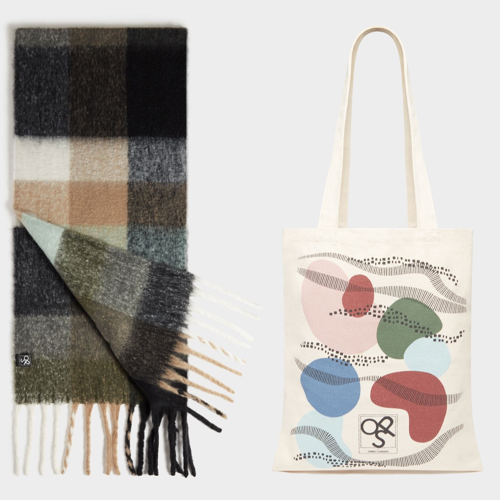 Osprey London The Anya Scarf & Tote Bag