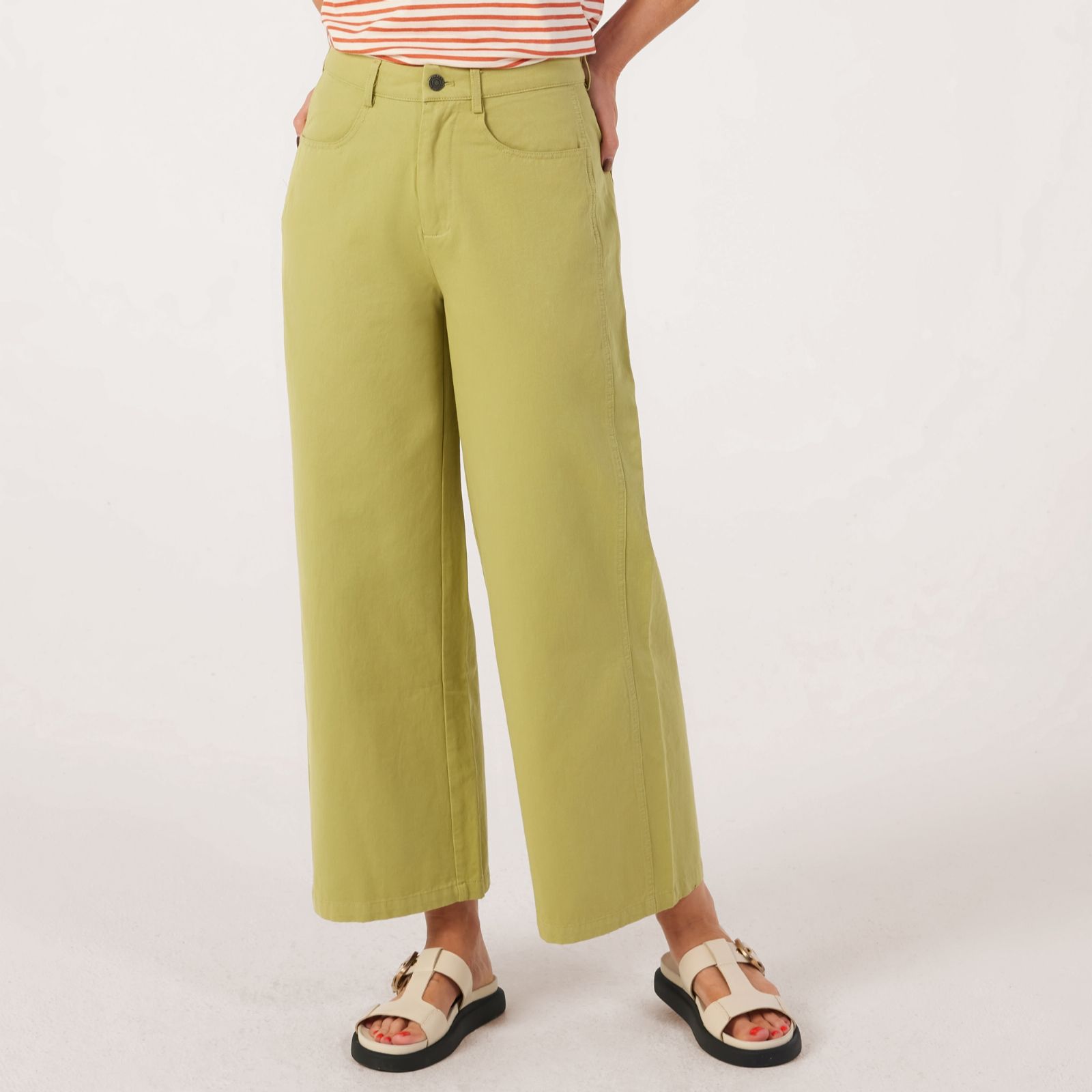 Compania Fantastica Wide Leg Cotton Trouser