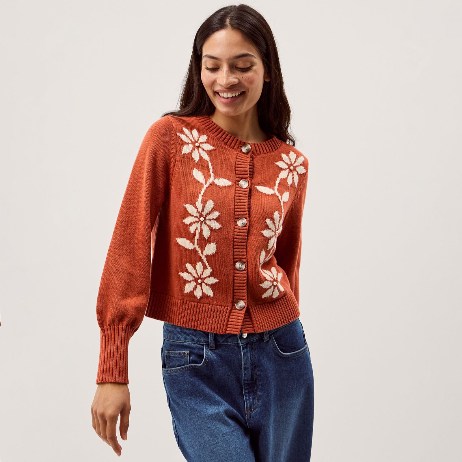 Monsoon Fiona Floral Cardi