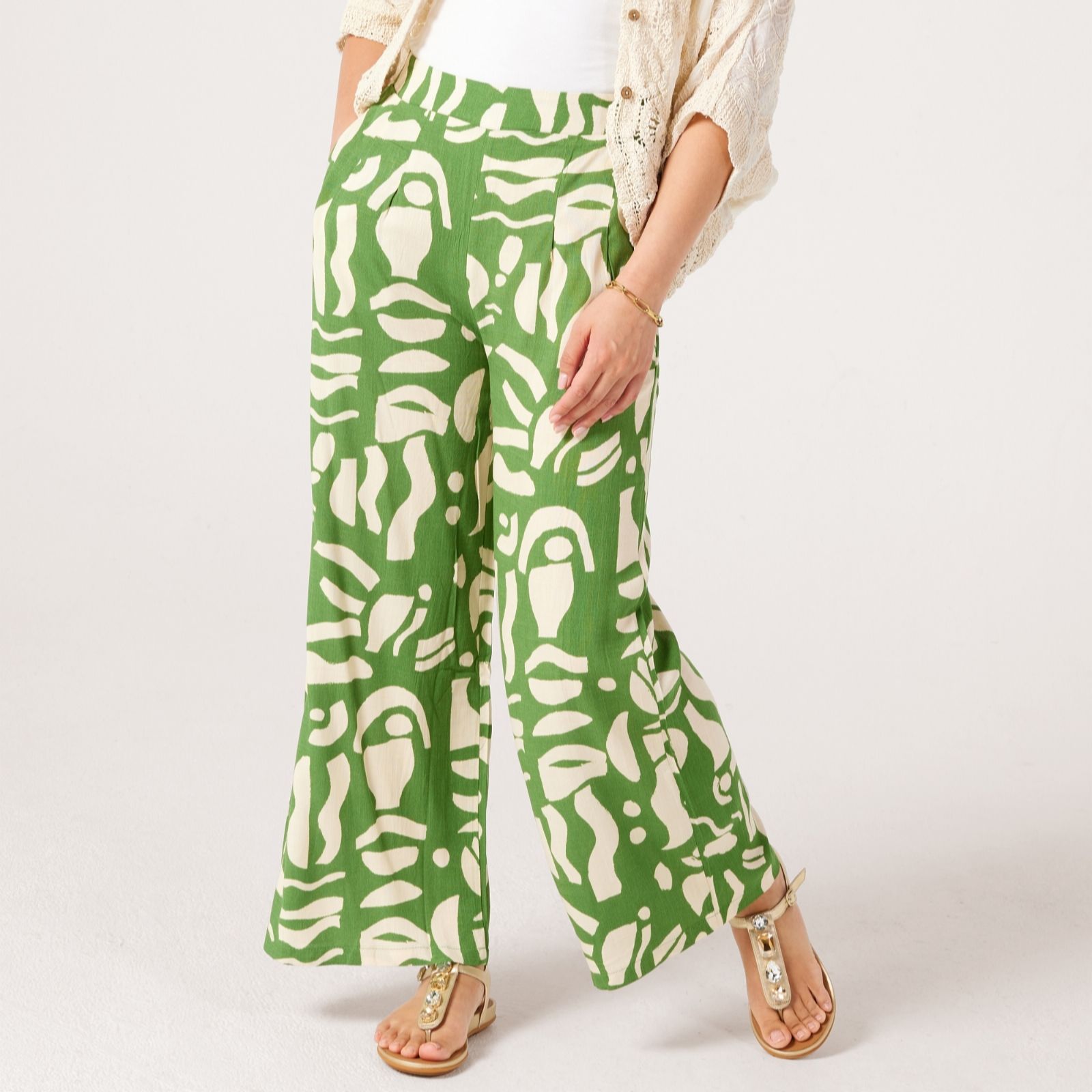 Izabel London Printed Wide Leg Trouser