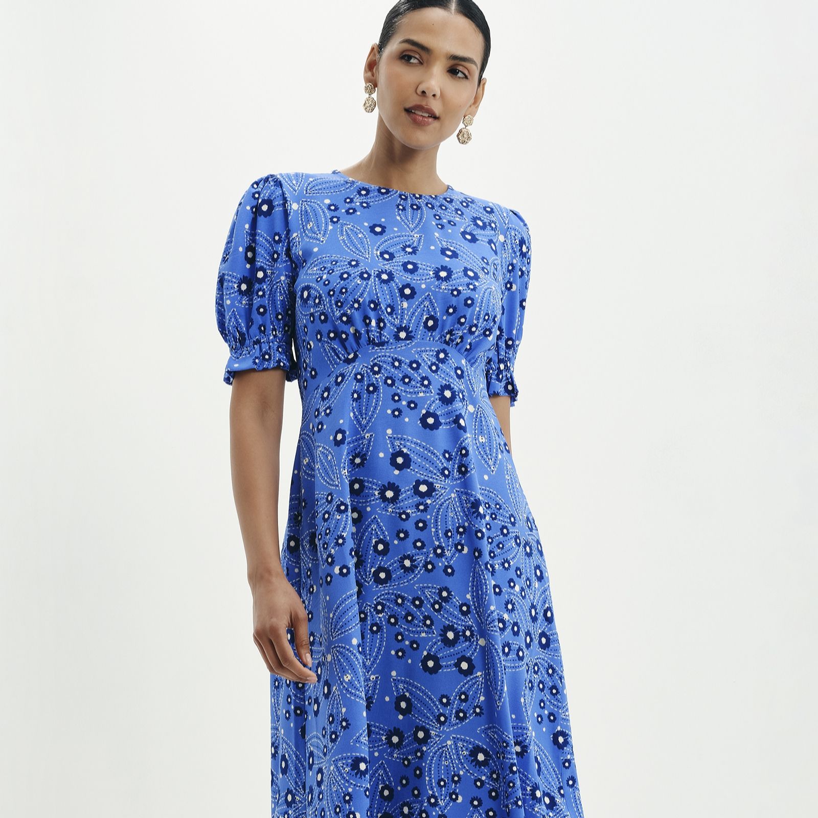Finery London Iconic Mela Floral Print Dress Standard