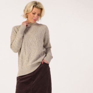 Ruth Langsford Roll Neck Jumper w/Mixed Cables