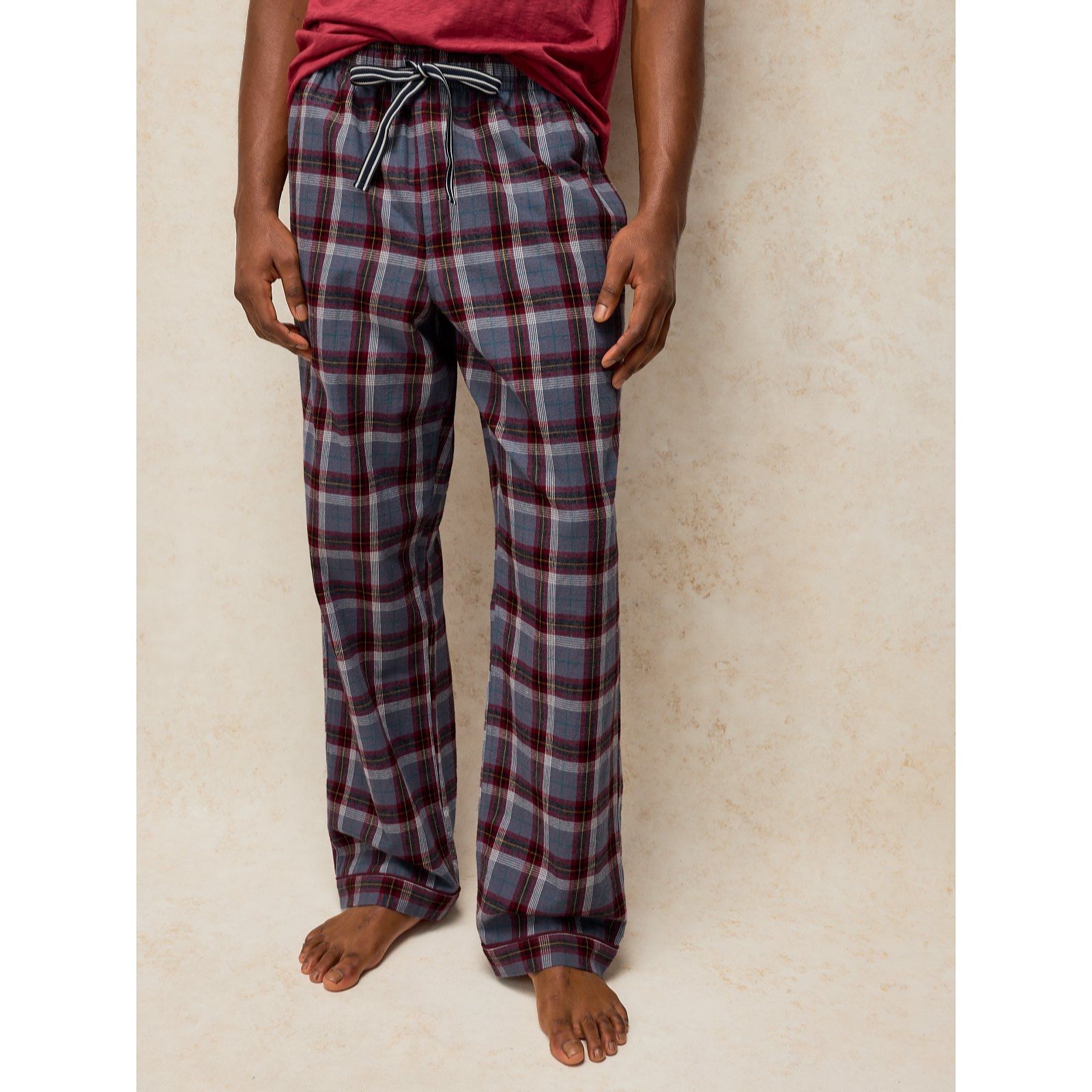 White Stuff Mens Wells Check Pj Bottom