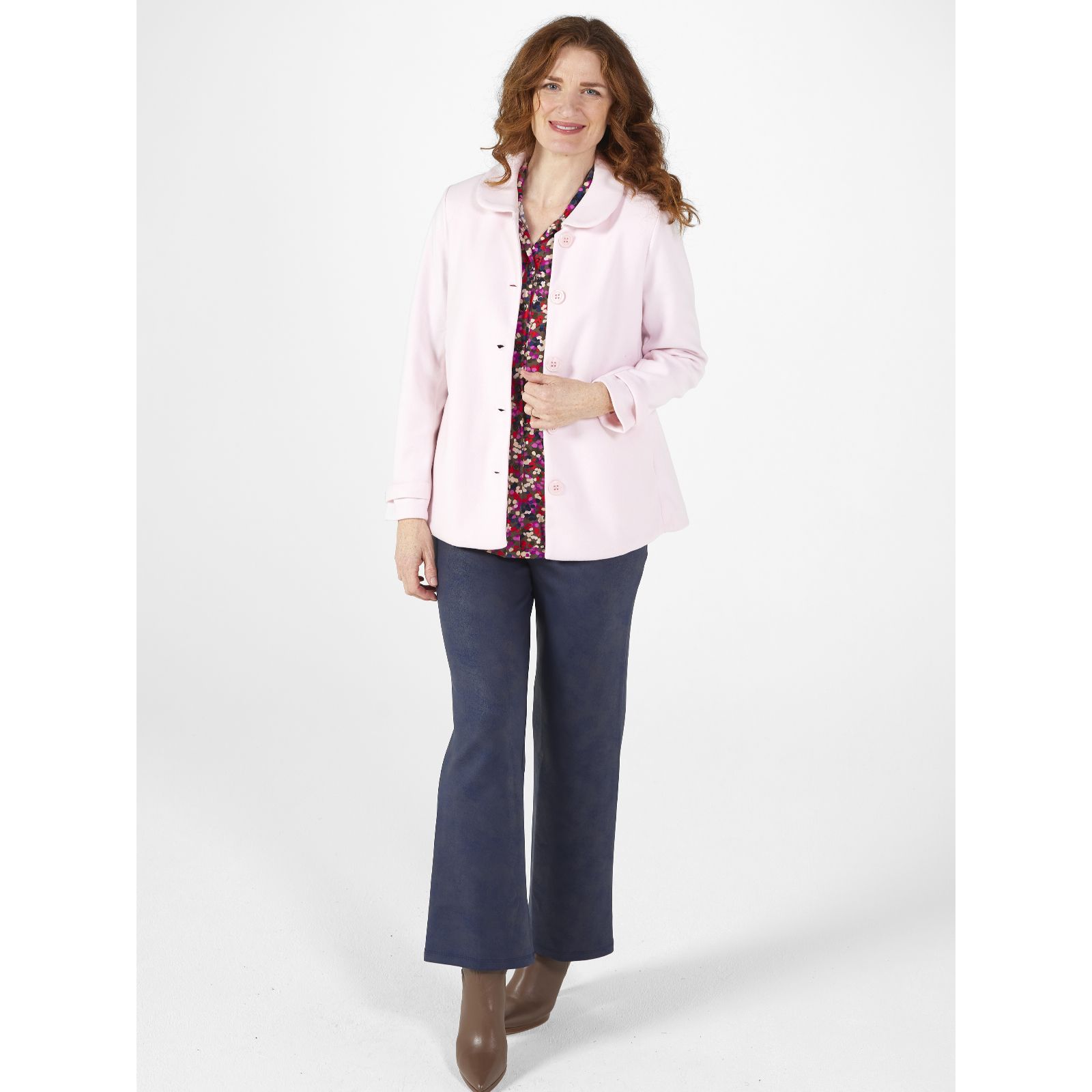 Kim & Co Cashmere Look Swing Jacket - QVC UK