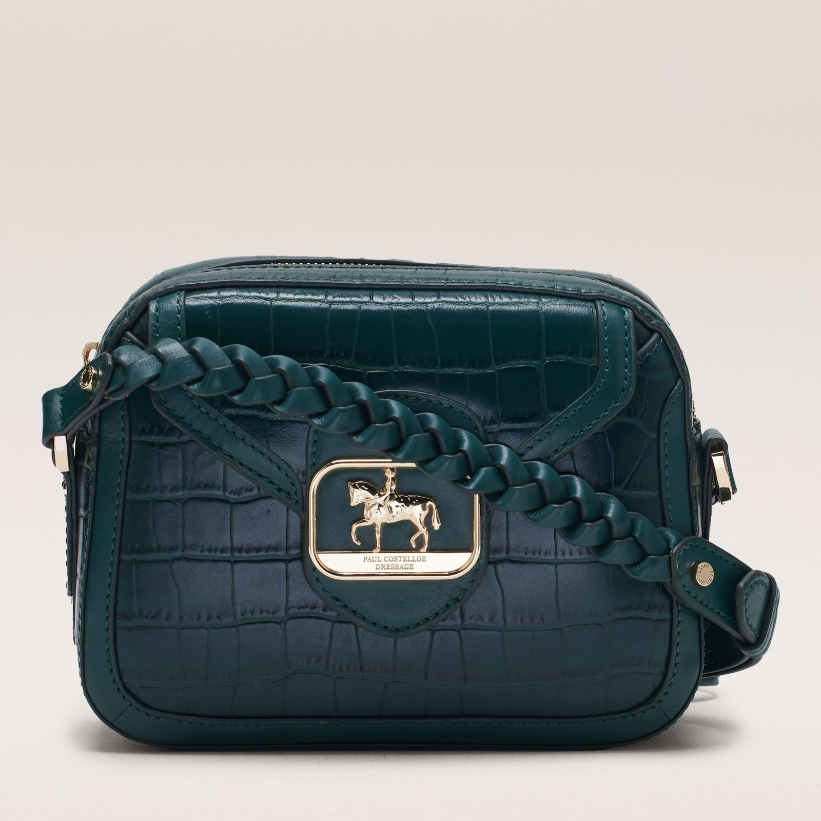 Paul Costelloe Dressage Croc Leather Cross-Body Bag