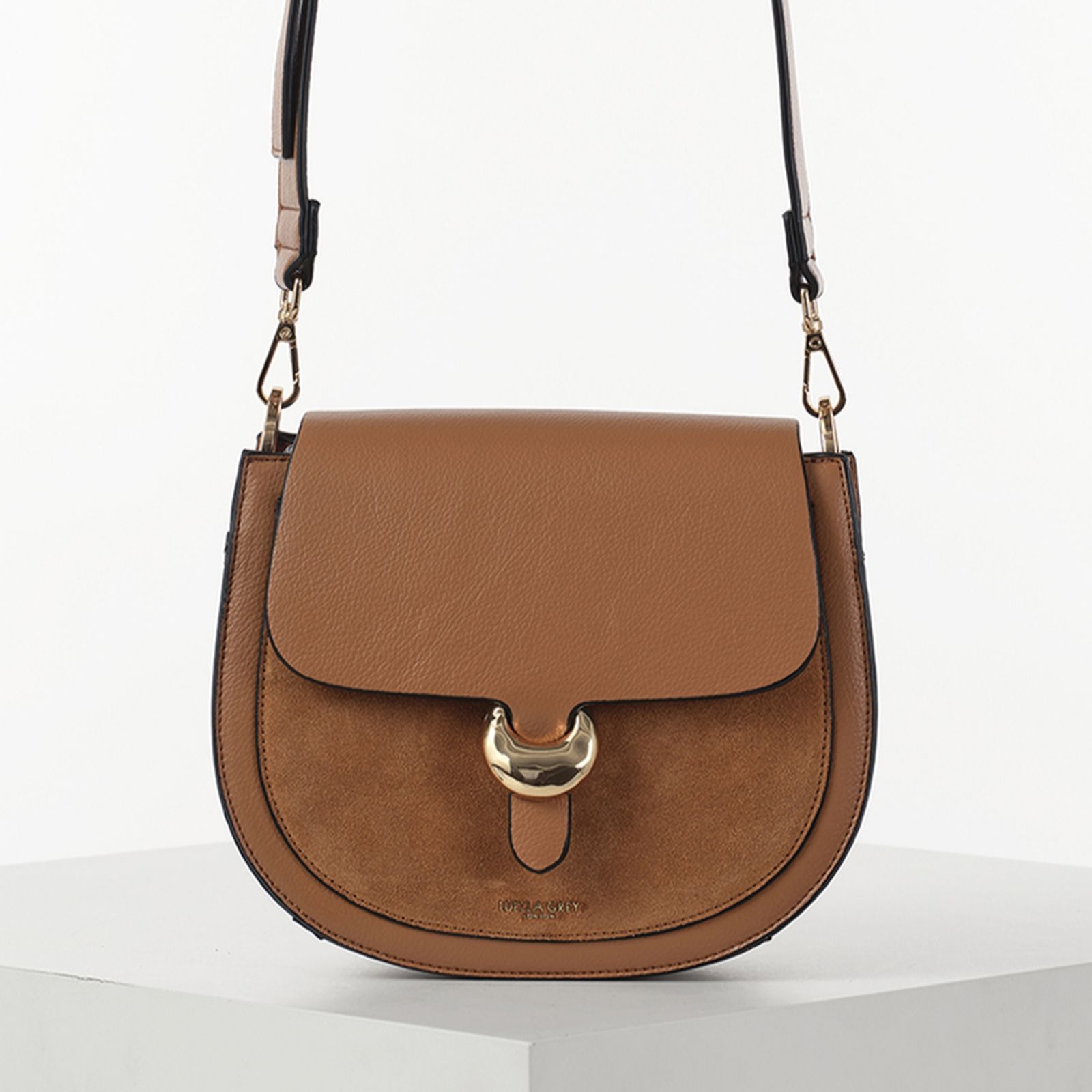 Luella Grey Venetia Saddle Cross-Body Bag