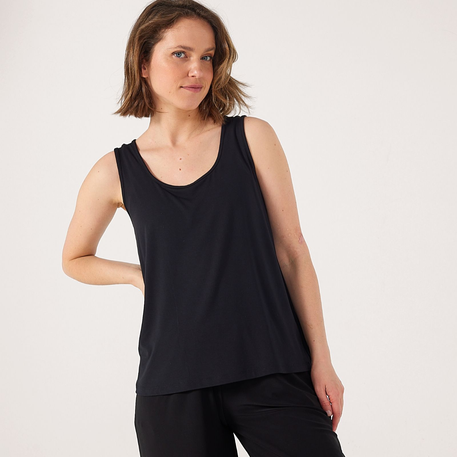 Kim & Co Viscose Rich Sleeveless Vest Top