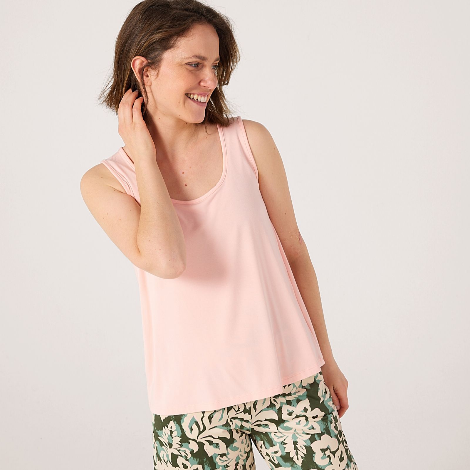 Kim & Co Viscose Rich Sleeveless Vest Top